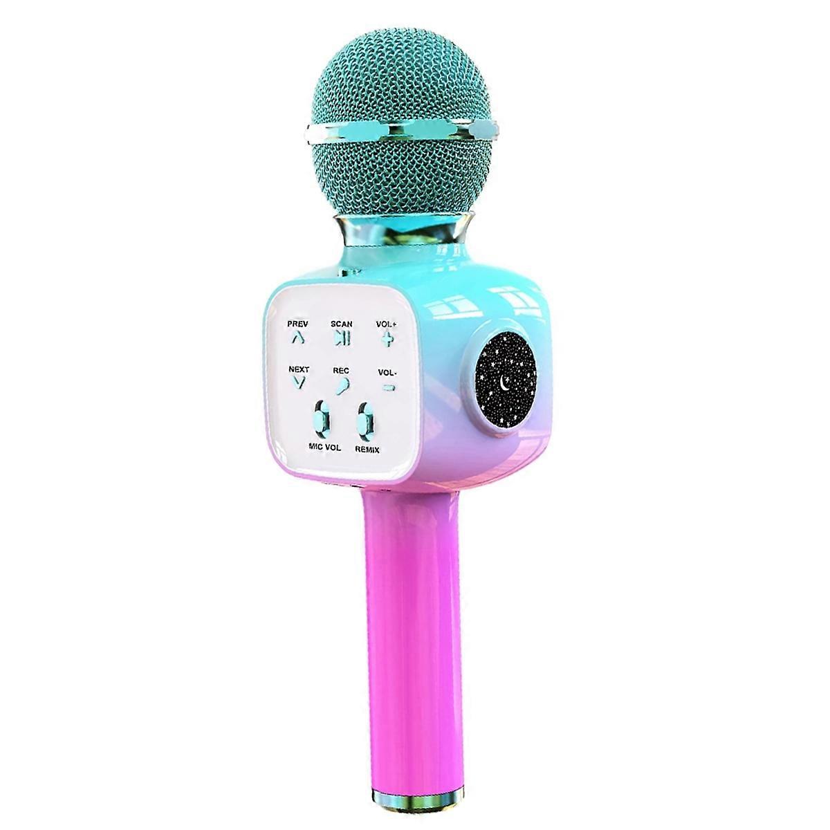 WirelessBluetooth Portable Handheld Projector Microphone for Home KTV Party KidGift,A
