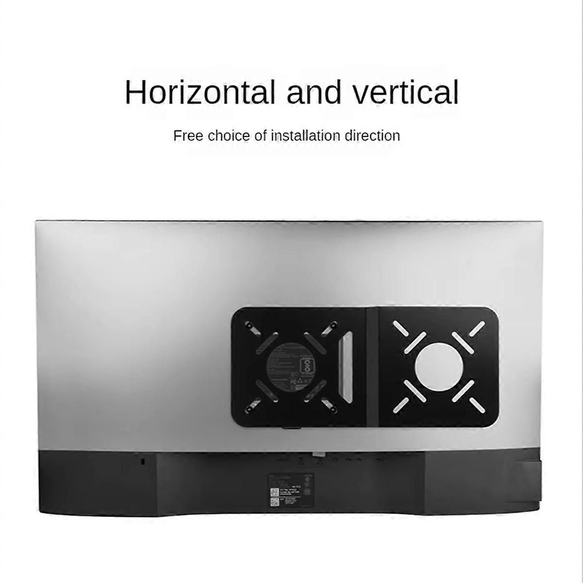 2Pcs Mount for Mini PC Mini-Host Hanging Bracket Holder PC Monitor Two Screen Mounted Tablet Pad Mounting Rack