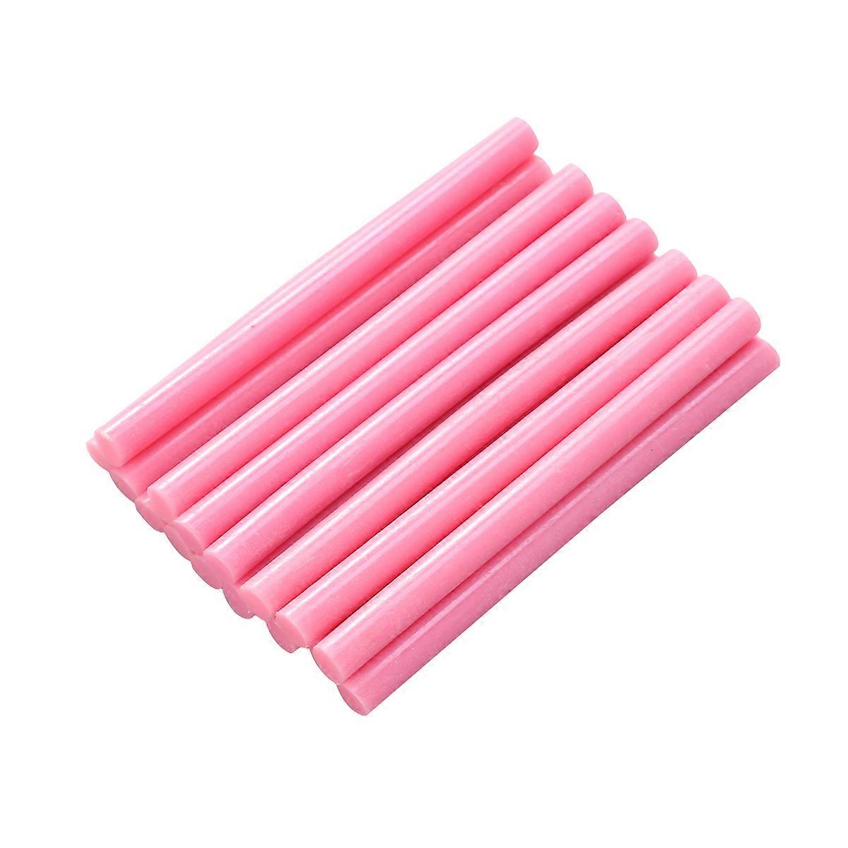 Colorful Hot Melt Glue Sticks 16Pcs for Crafts Toys Wood Fabric Office Use in Pink Material