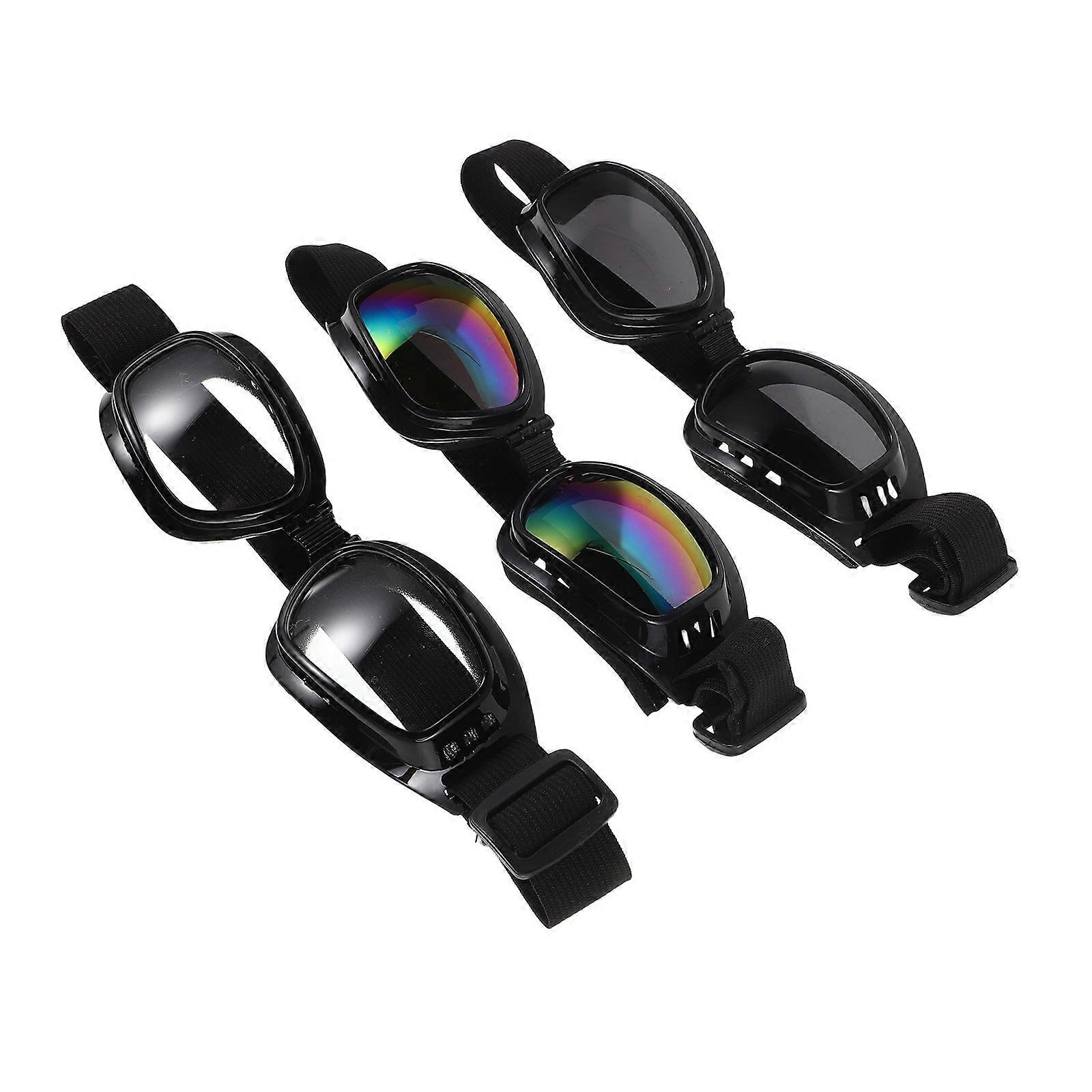 Dog Goggles For Large Dogs With UV Protection And Adjustable Strap For Outdoor Activities In Assorted Color 6 Pcs