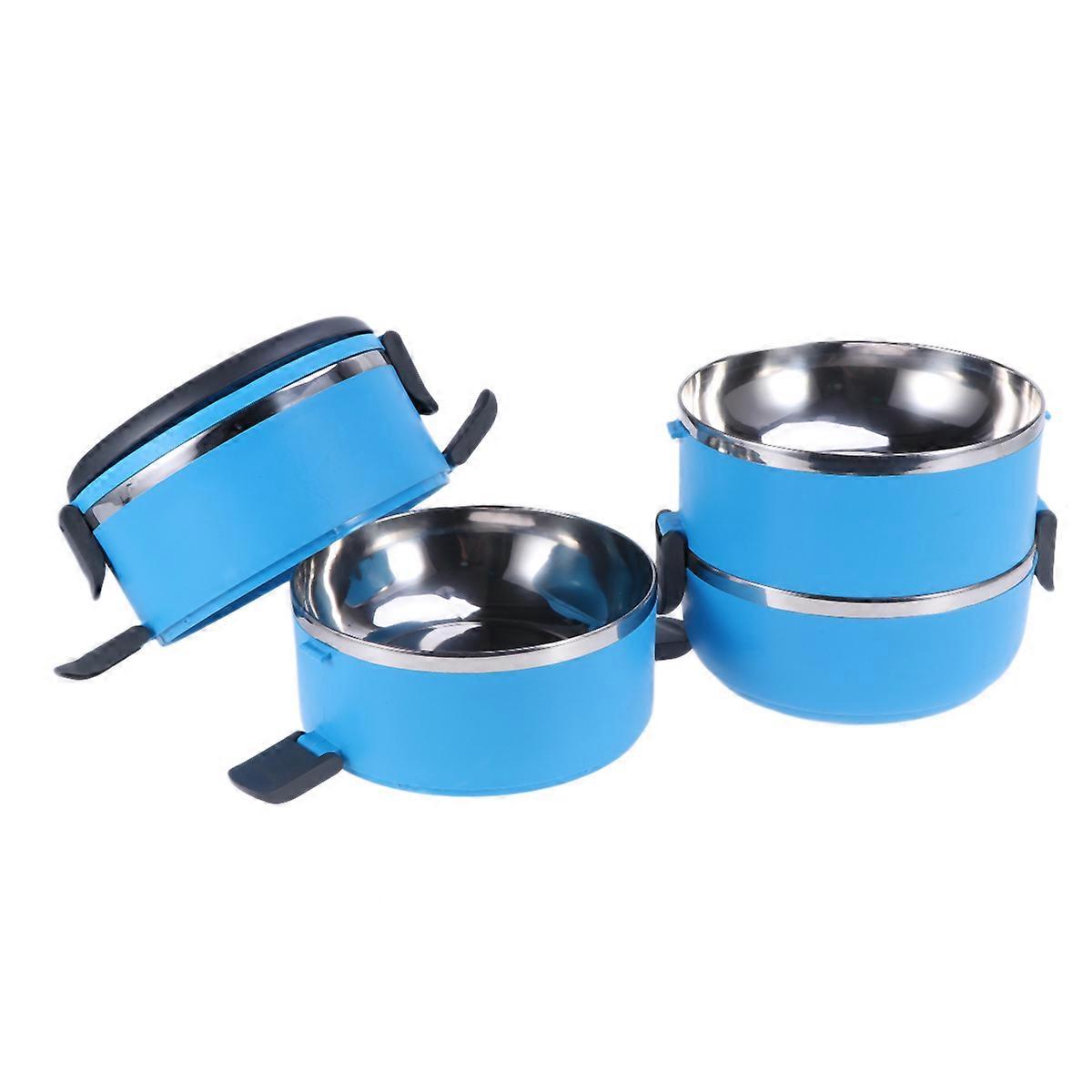 Stainless Steel Insulated Lunch Box with Leak Proof Design for Food Storage Multi Tiers