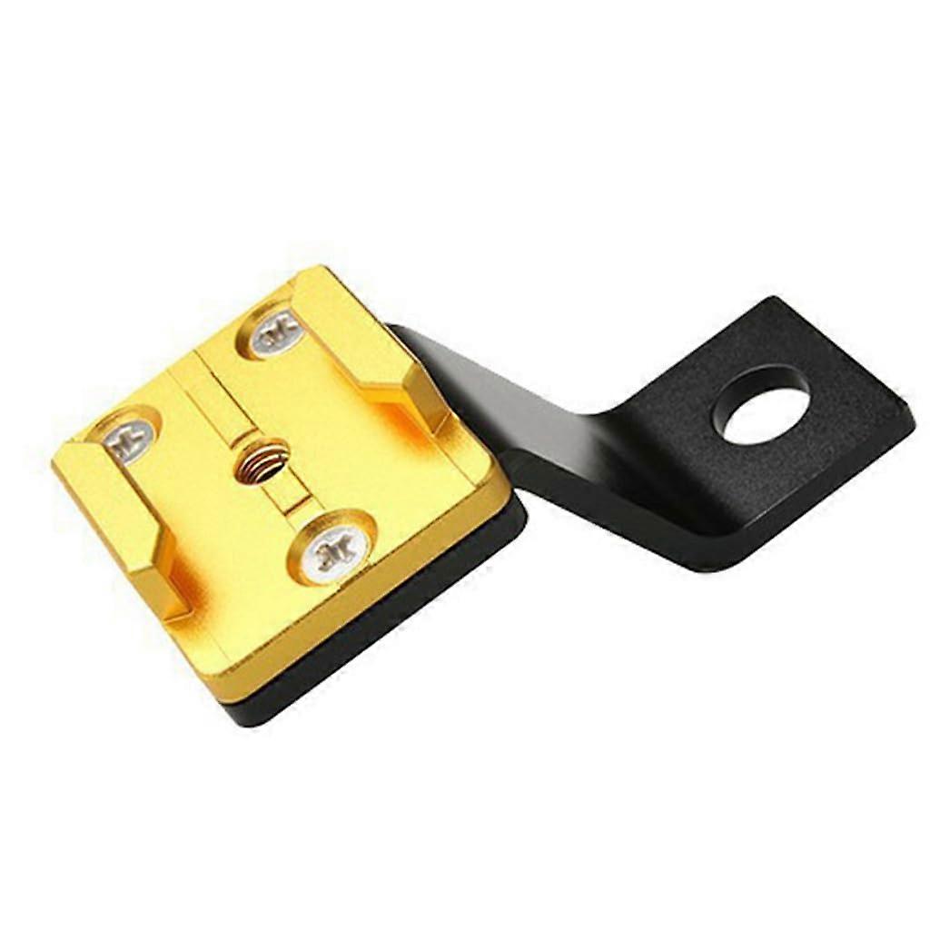 Multifunctional Rearview Mount 360 Degree Rotatable Metal Stand Gold Car Camera And Smartphone Compatible