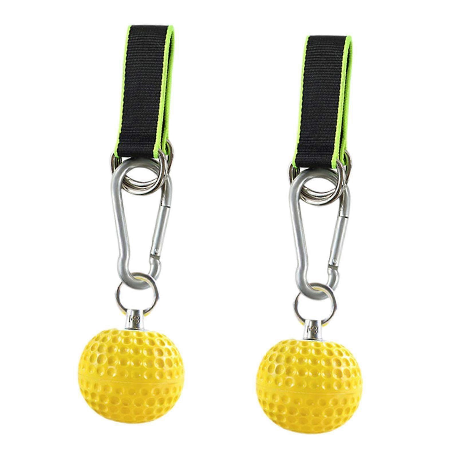 Climbing Ball Hold With Strap, 2Pack, Green Belt Ball, Diameter 7.2 cm, Fitness Training Gear