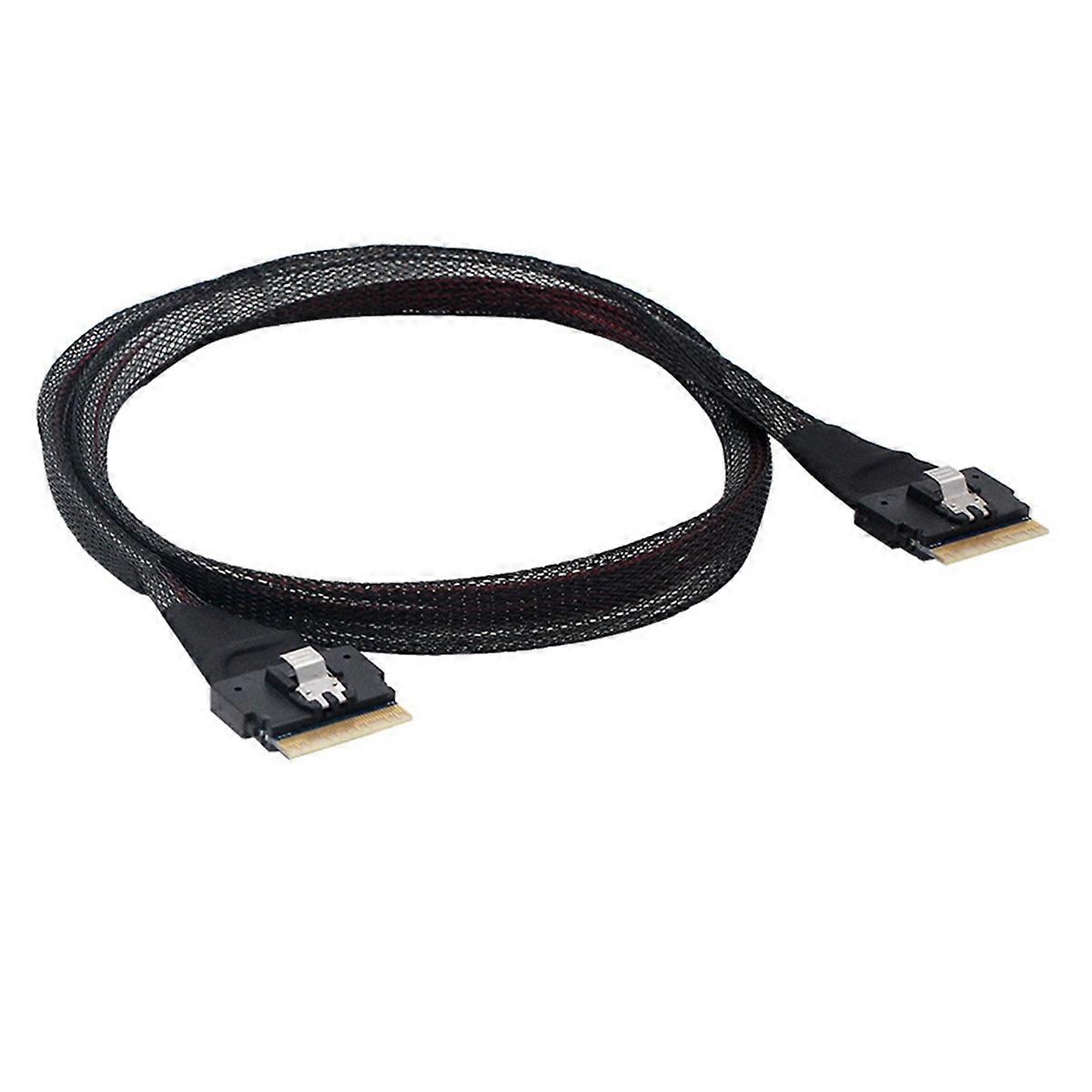 Server High-Speed Cable SFF-8654 Slim SAS to PCI-E Slimline SAS 4.0 SFF-8654 8i 74pin Host Server D