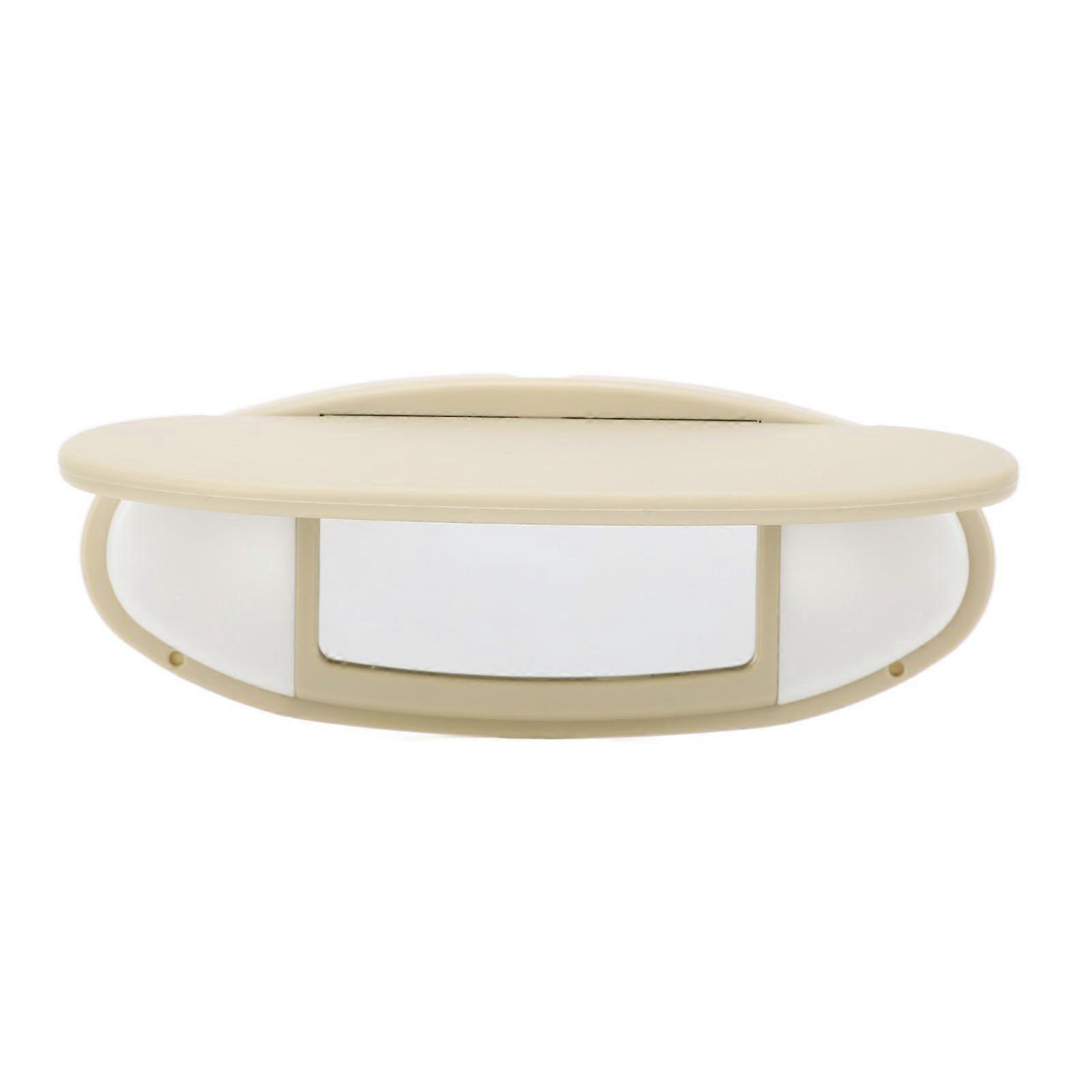 Front Sun Visor with Vanity Mirror Anti Glare Sun Proof Safe Driving Replacement For R55 R56 R60 20072014 Beige