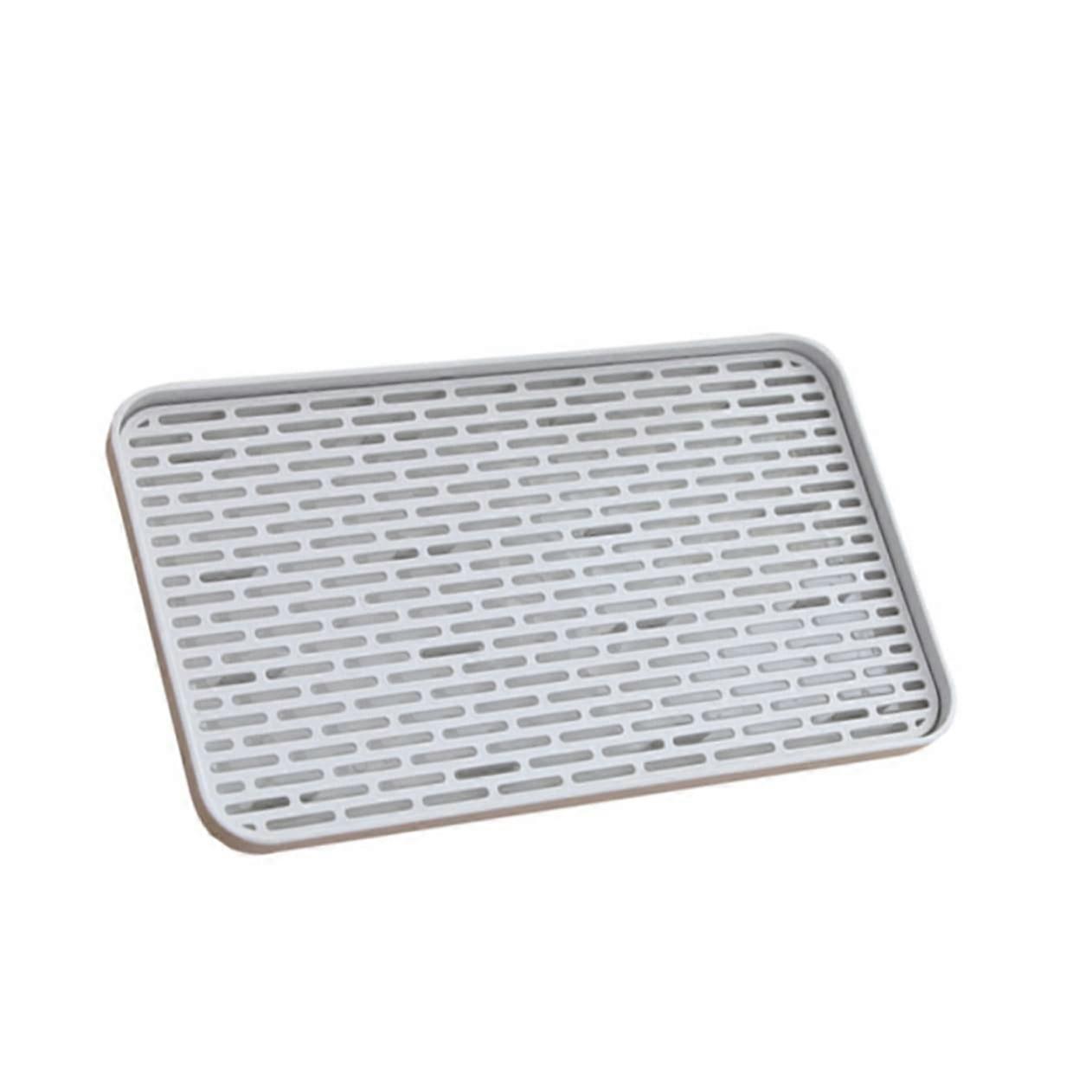 Bottle Drying Rack For Kitchen Drip Tray Dish Drainers 33x25x4.2 Cm Essentials