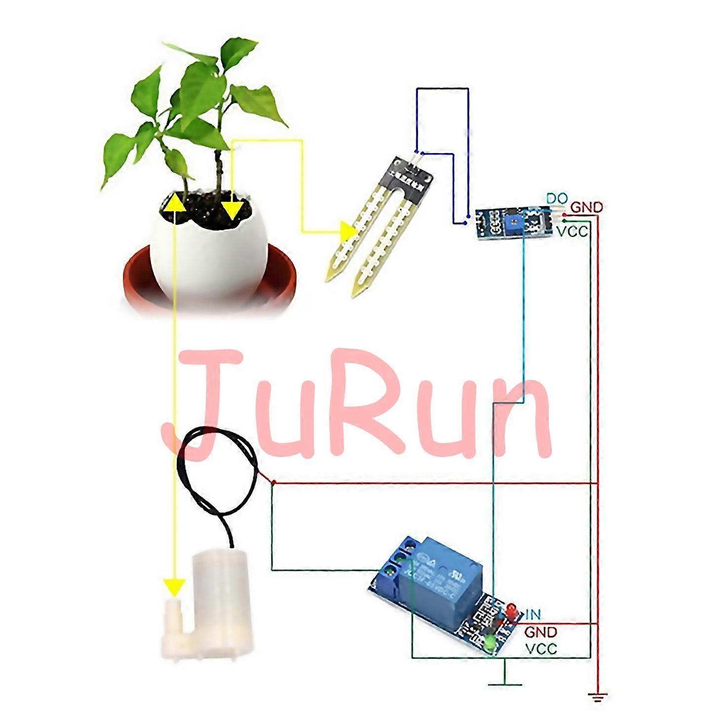 For Automatic Irrigation Module Diy Kit Automatic Watering Module Soil Moisture Detection Automatic