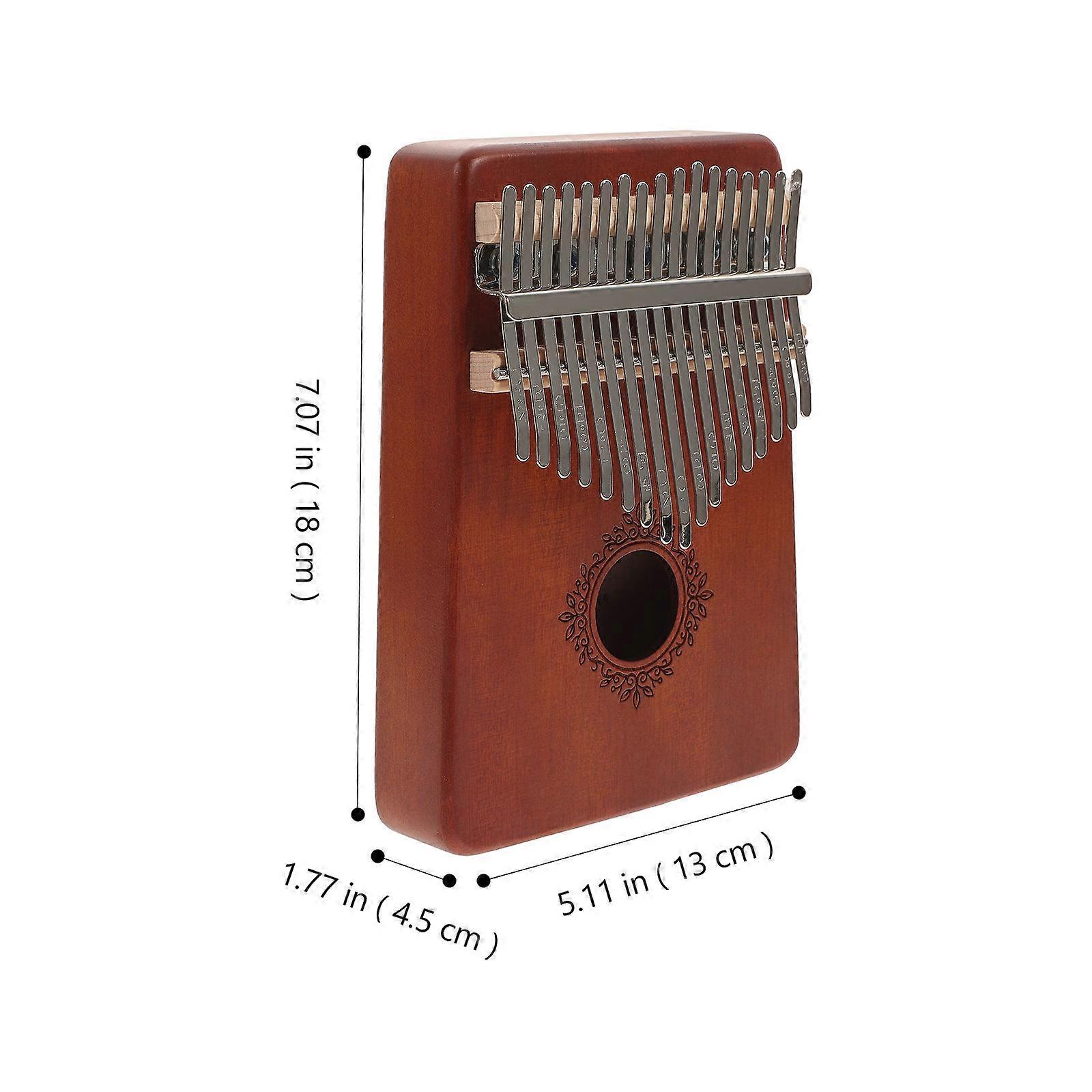 Vintage Kalimba 17 Keys Thumb Piano Musical Instrument for Playing