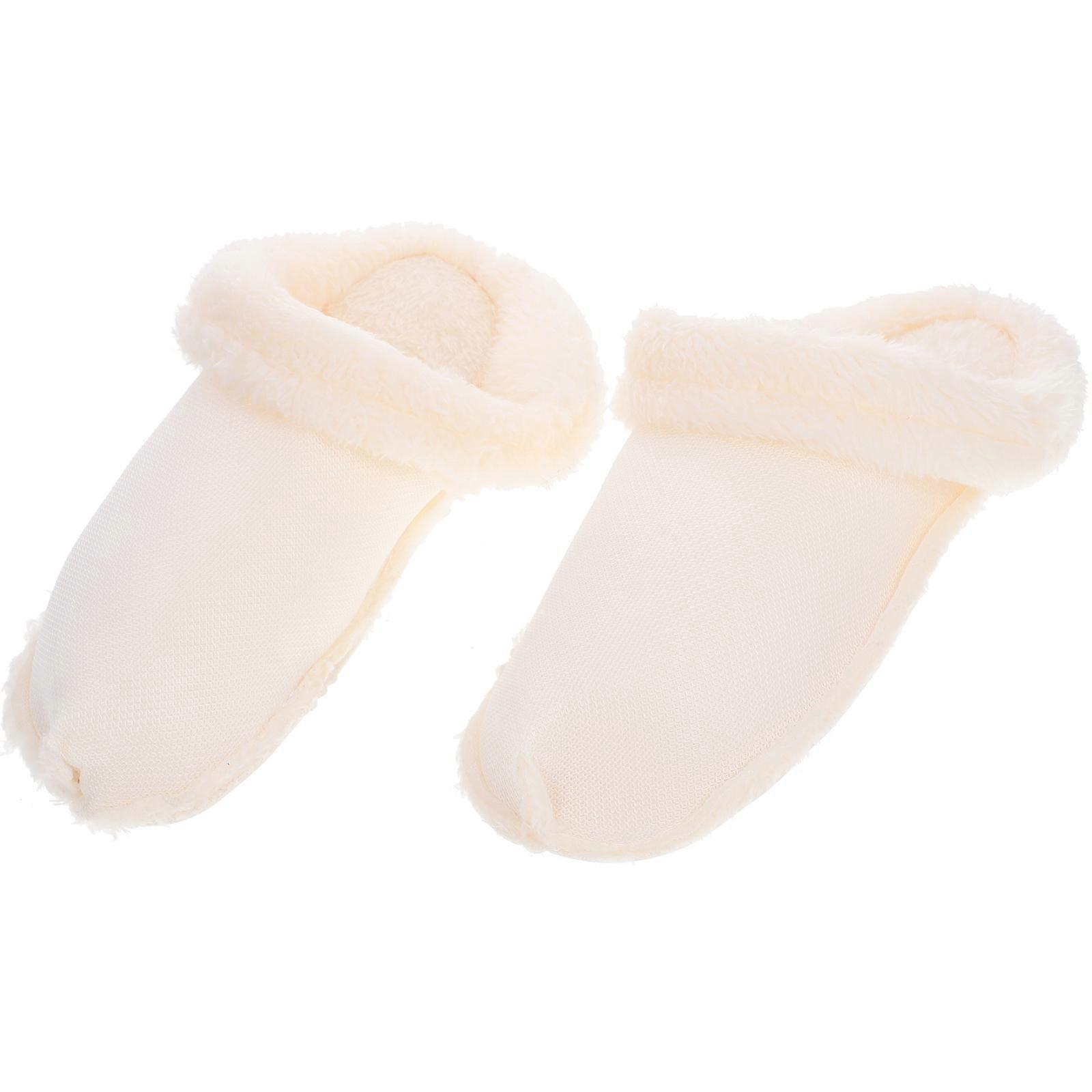 Thickened Warm Clogs Liners Winter Season Shoes Shoe Inserts Cotton White Removable 1 Pair