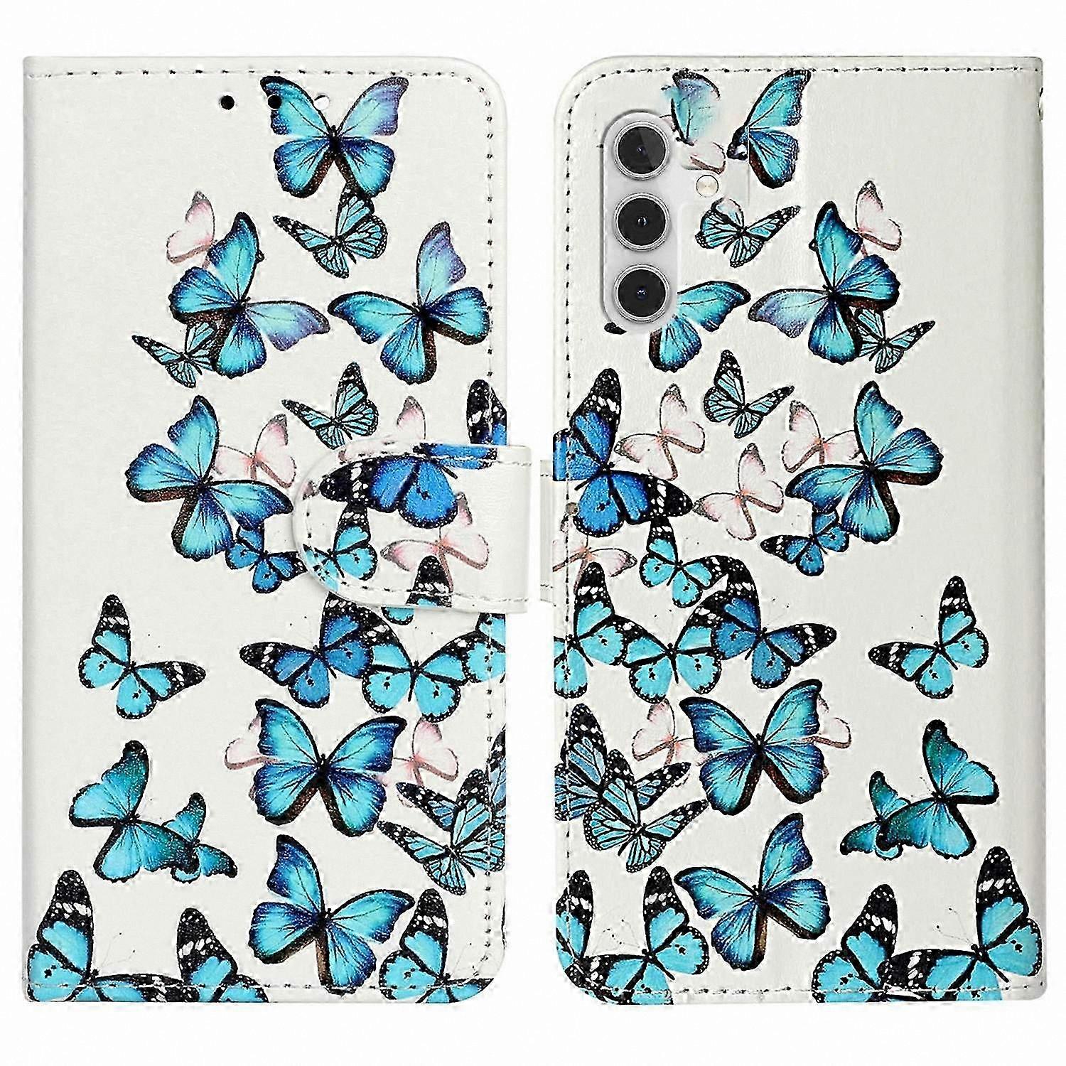 Patterned PU Leather Flip Case for 5G Smartphones