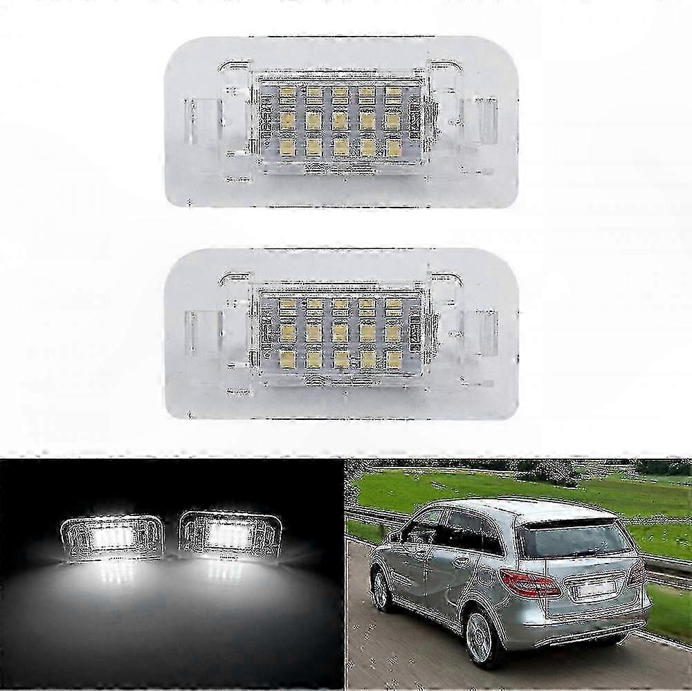 2pcs LED Number Plate Lights for B-Class W246 W242 with Canbus Support