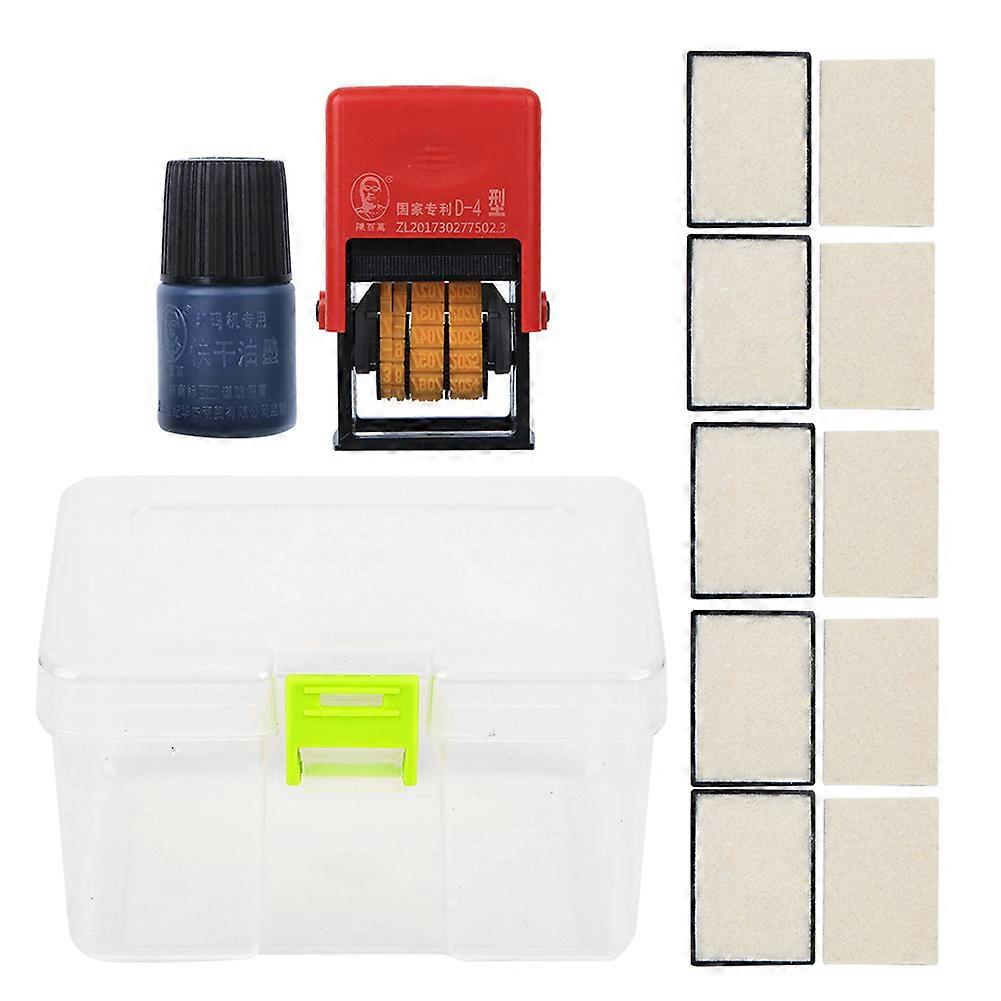 Machine de codage de date de type D-4, machine d'impression de date réglable pour étiquettes de sacs en plastique alimentaires