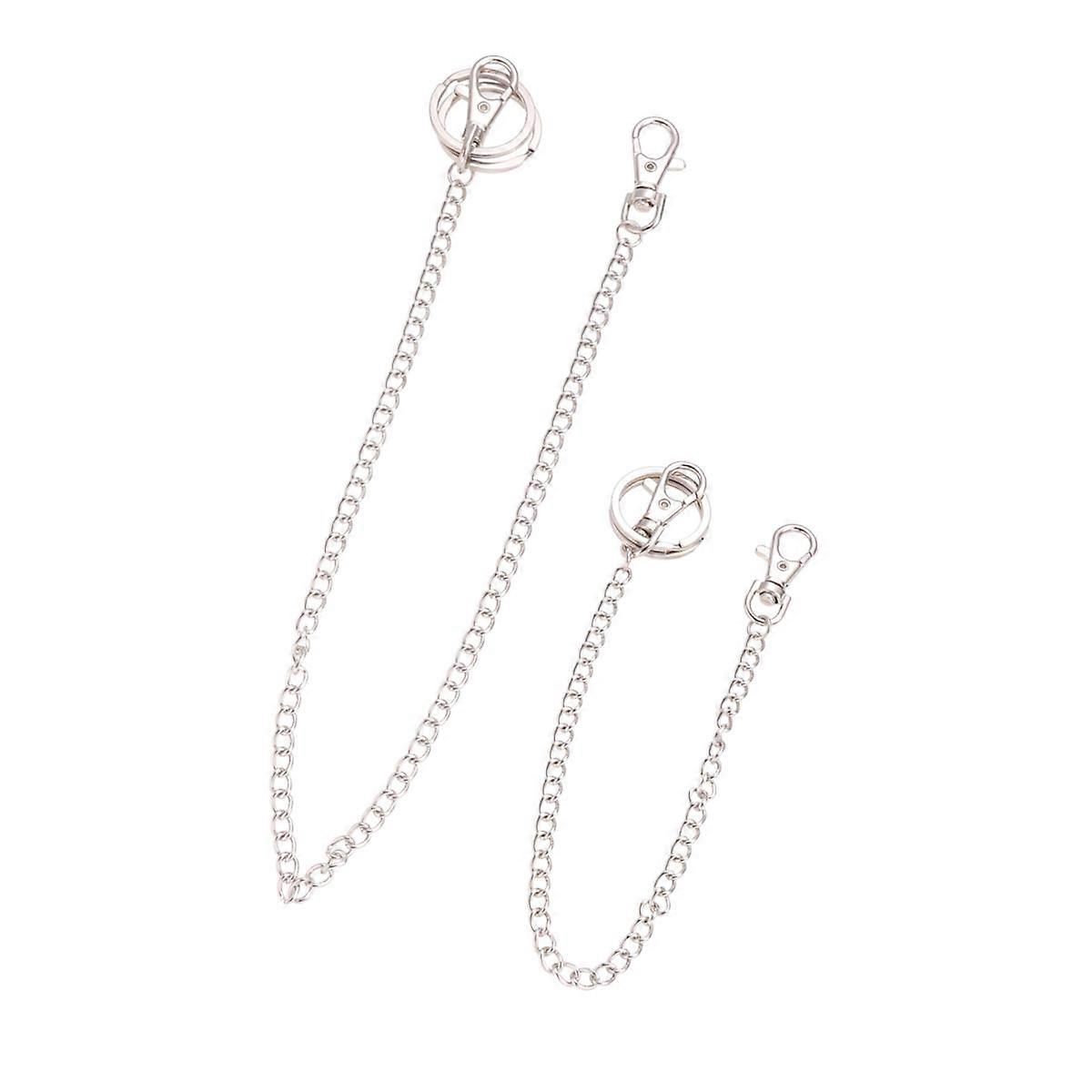 Punk Waist Chain for Men Hanging Small Accessories 40cm 2Pcs