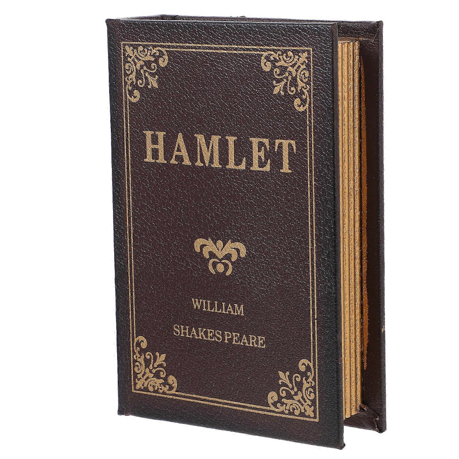 Vintage Faux Books Book Model for Storage 4Pcs Decorative Storage Box