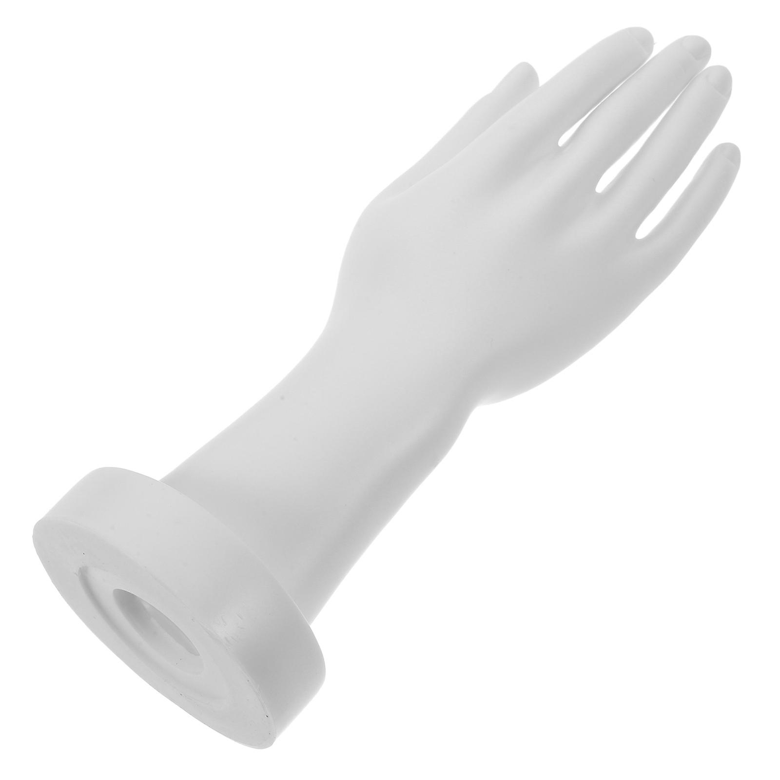 White Multi-Functional Hand Model for Jewelry Display with Plastic Material 4Pcs