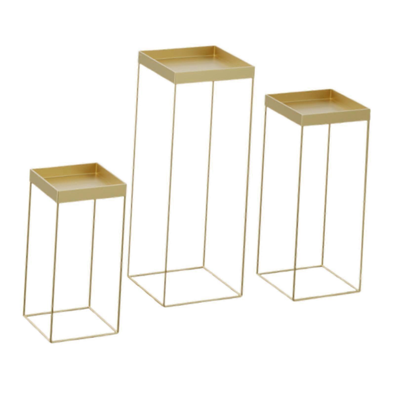3x Cupcake Stands Decoration Cupcake Riser Rack for Kitchen Table Countertop Gold