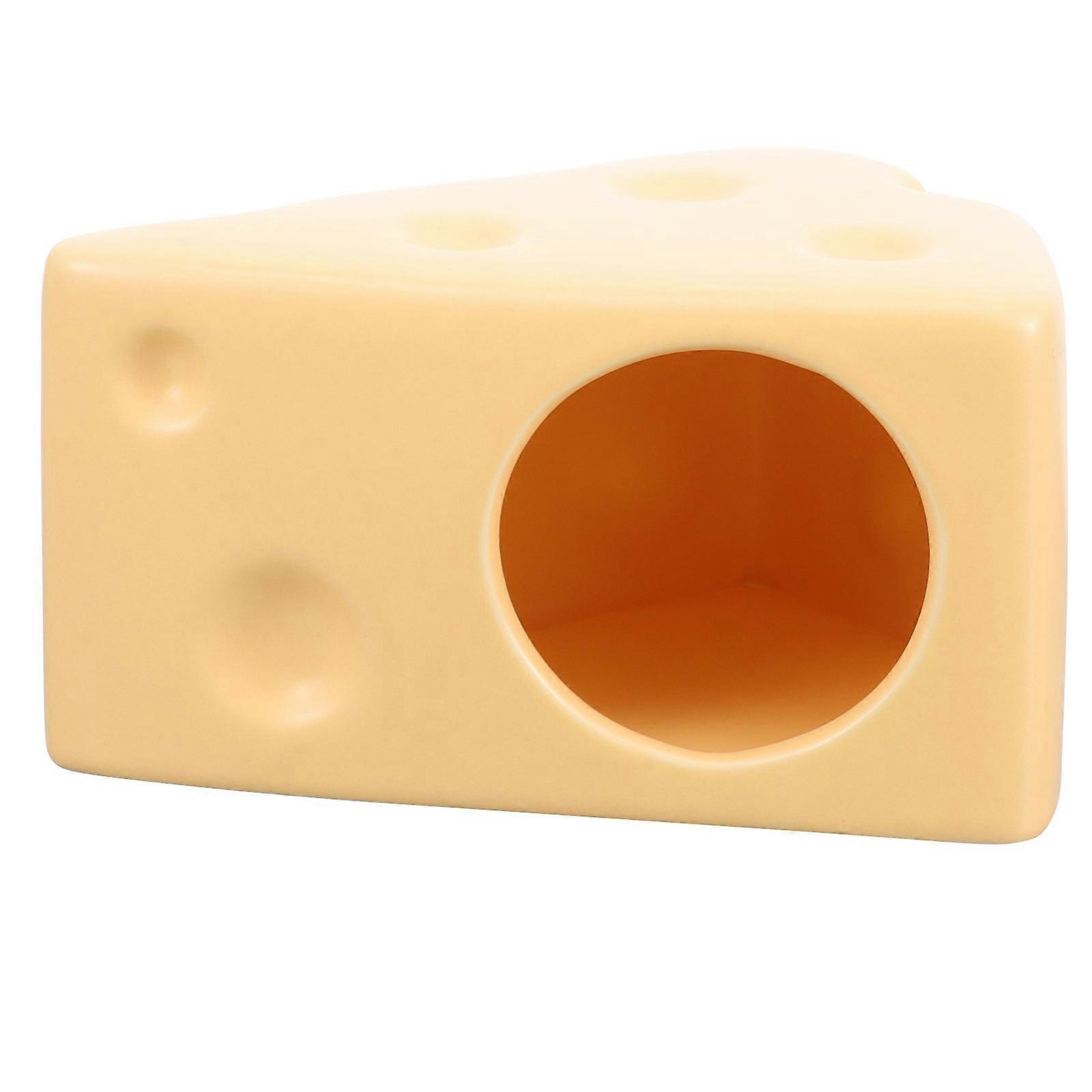 Ceramic Hamster Playground 4Pcs Safe Play House For Hamsters Available In Yellow Cooling Style