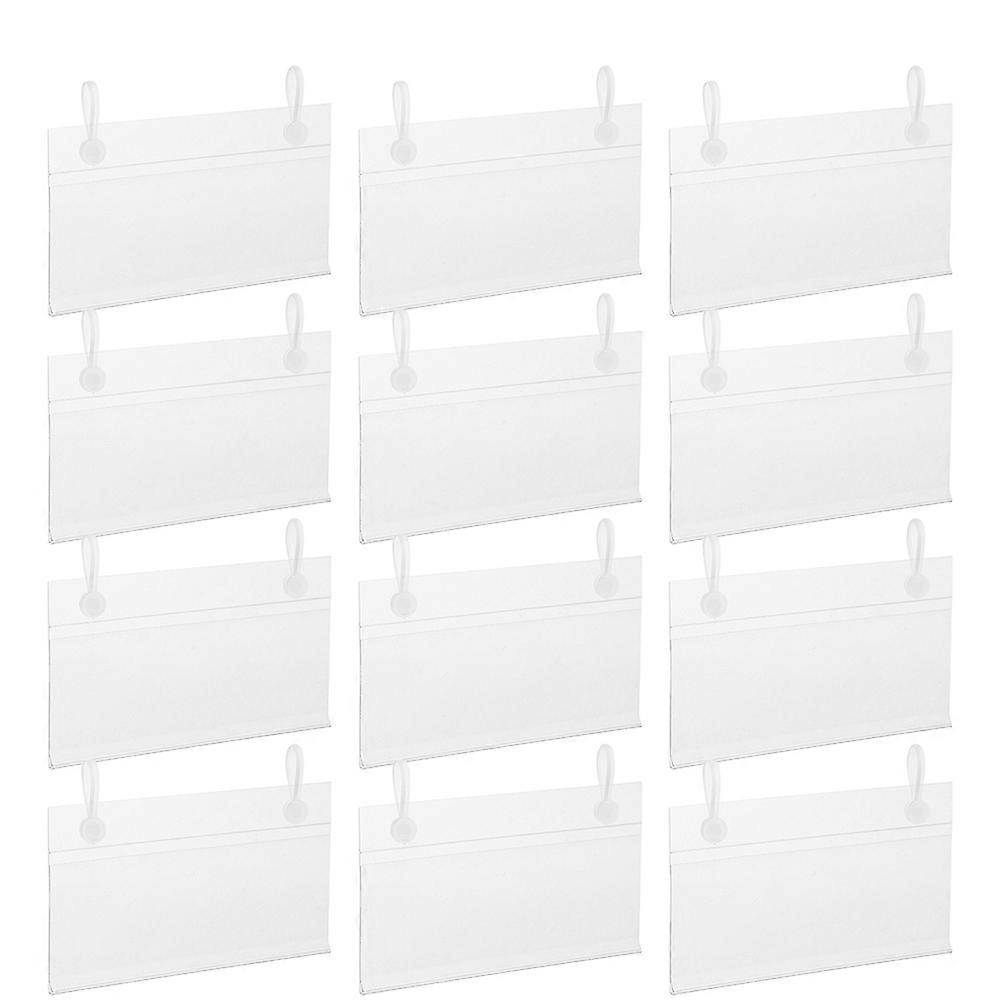 Plastic Label Clips For Store Shelves Retail Display 31.5X2.2X0.2in Versatile Use 100 x Buckles