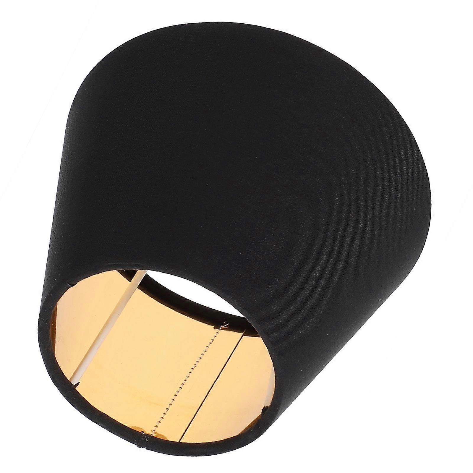 Fabric Lampshade For Table Lamp Black Cone Light Diffusion Wall Lamp Cover 5.9X5.9X4.7In 1Set