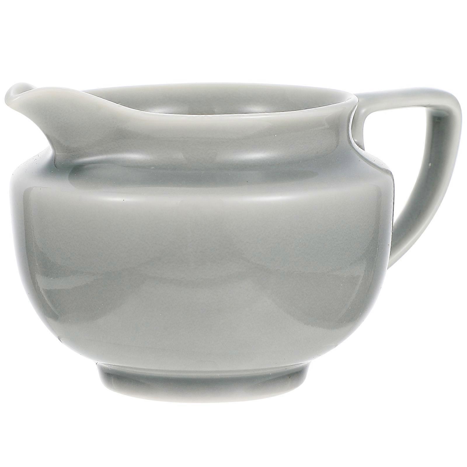 Ceramic Sauce Pot Creamer Pitcher for Coffee Milk Serving 4Pcs Jug