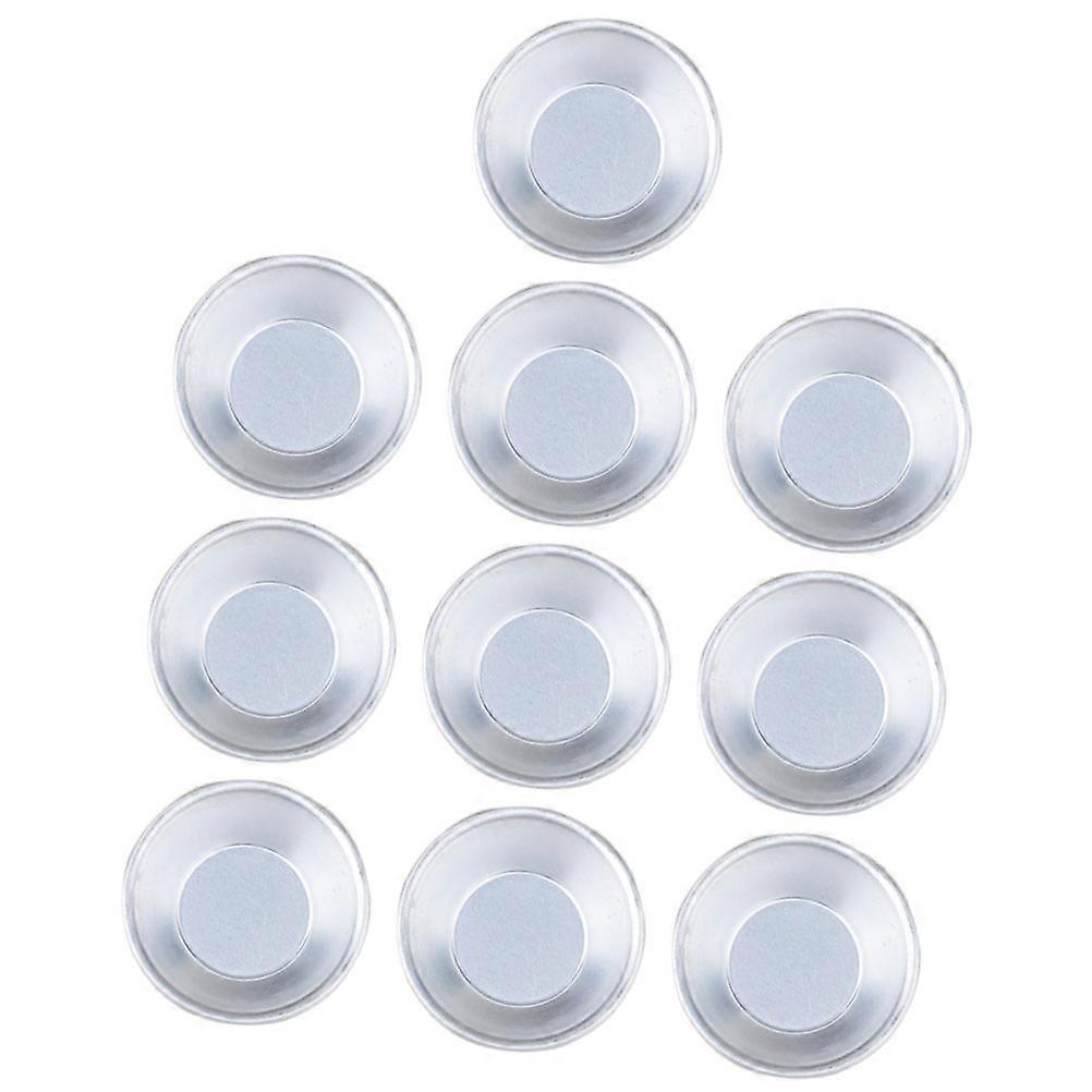 Egg Tart Molds Non-Stick Tart Pans for Baking Use 10Pcs Silver Baking Cups
