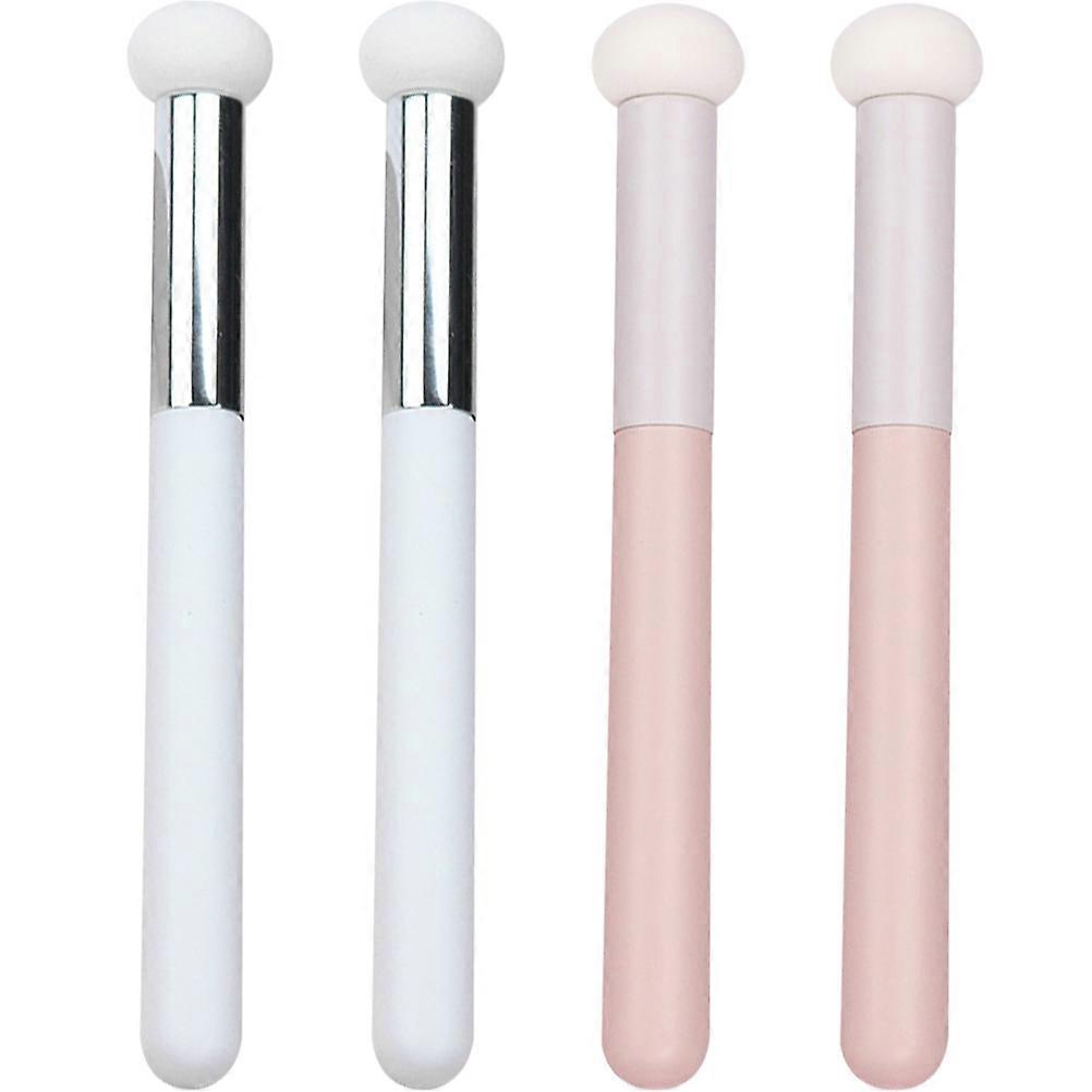 Makeup Powder Puff Ergonomic Handle Design 4Pcs For Women Travel Use Concealer Blending Assistance