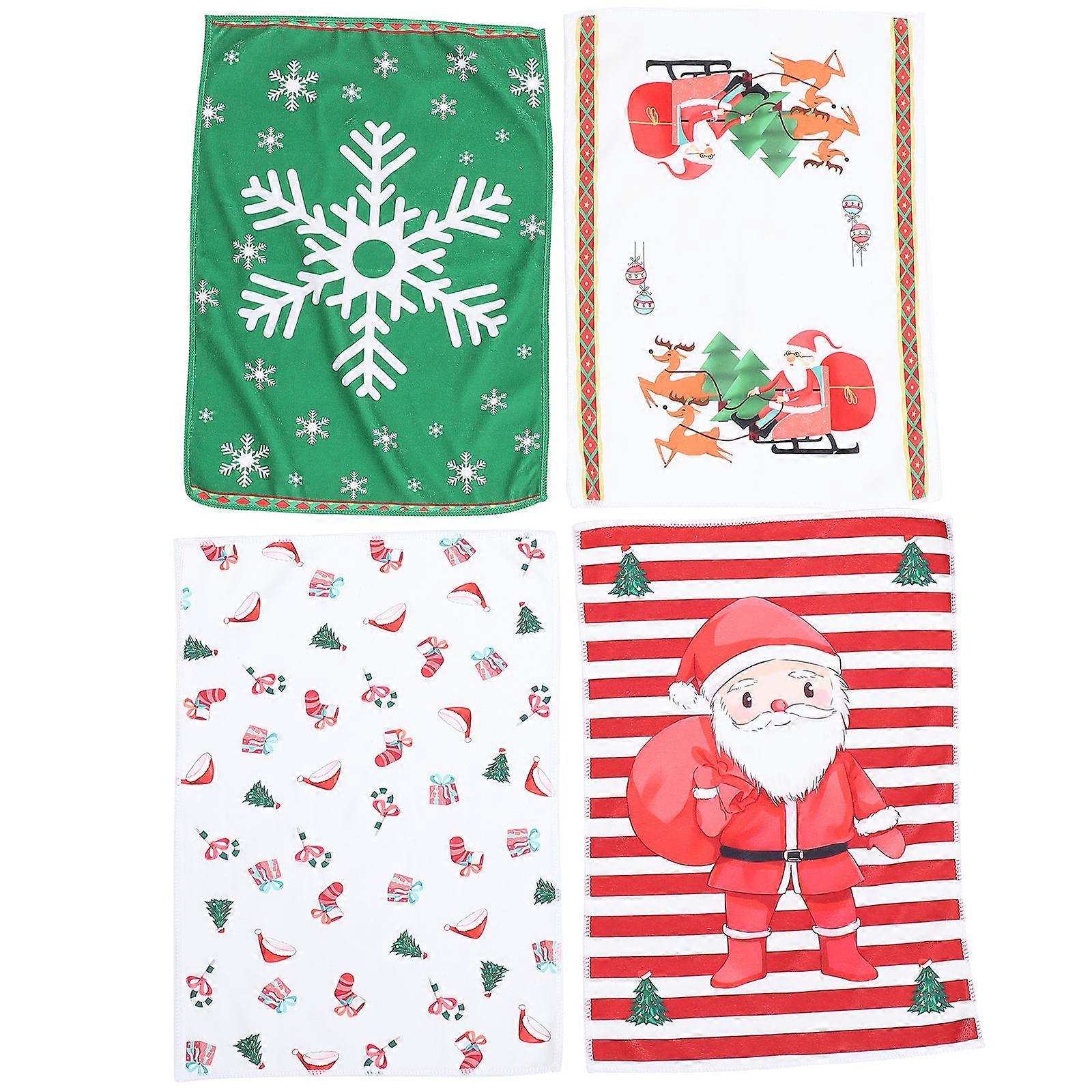 Assorted Color Microfiber Dish Washing Towel for Kitchen 8Pcs Pack