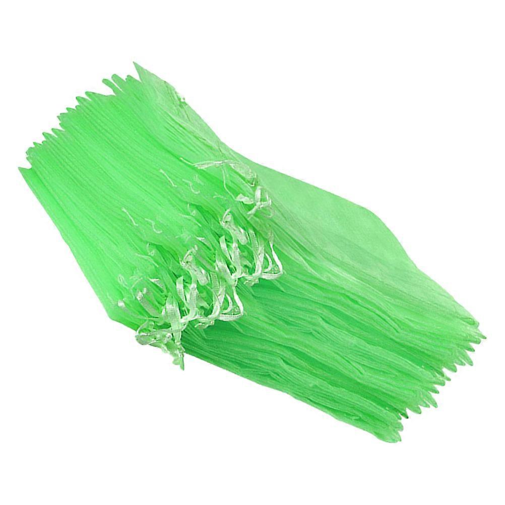 Nylon Fruit Protection Bags Green for 150Pcs Drawstring Netting Use