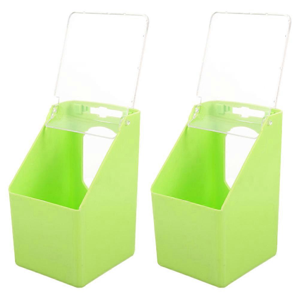 Bird Food Container Hanging Parrot Feeder for Cage 6Pcs Pack