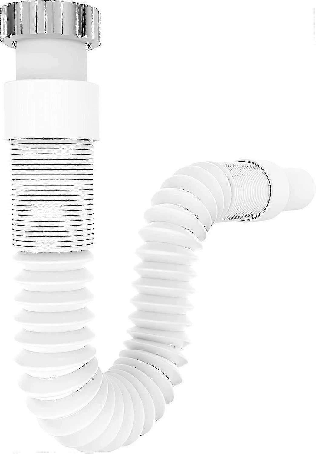 Flexible Drain Hose 1 1/4" x 32 mm, Extendable from 320-880 mm for Sink Siphon & Odor Trap, Compatible with Wash Basins