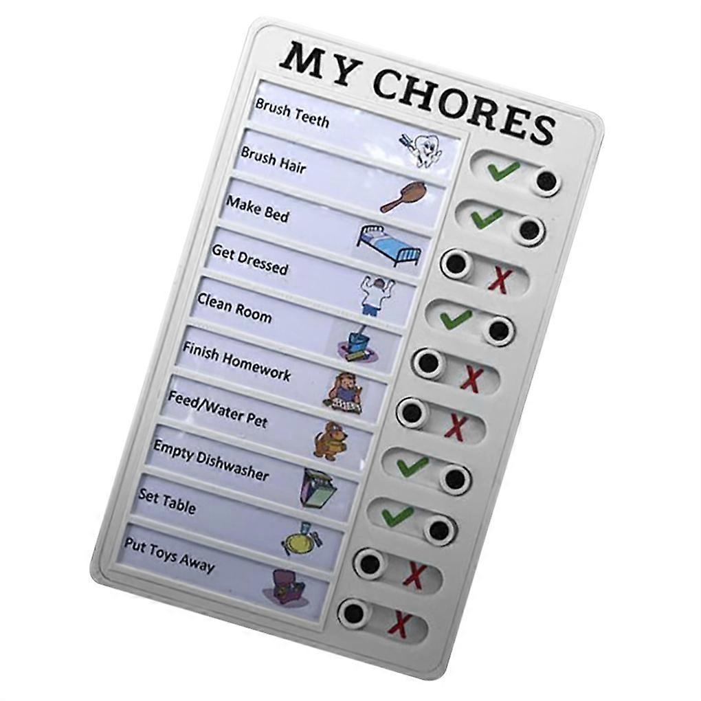 Plastic Board Office Memo Note Portable Reusable Message Checklist Task List Maker for Home Camping, MY Style