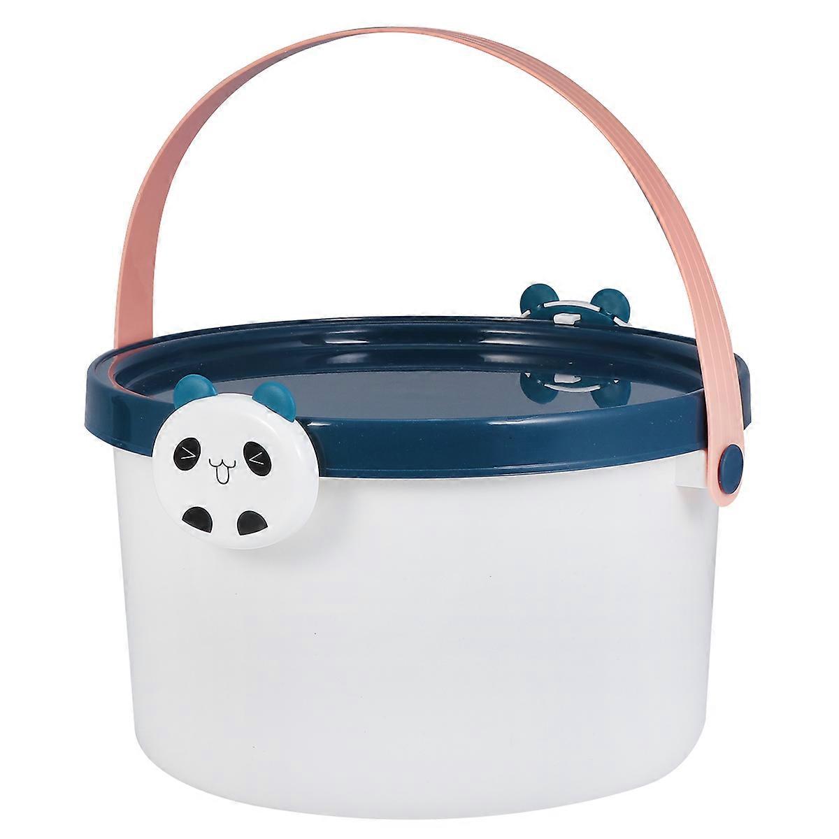 Plastic Storage Container Bucket with Lid for Storage Use Children Toy Sundries