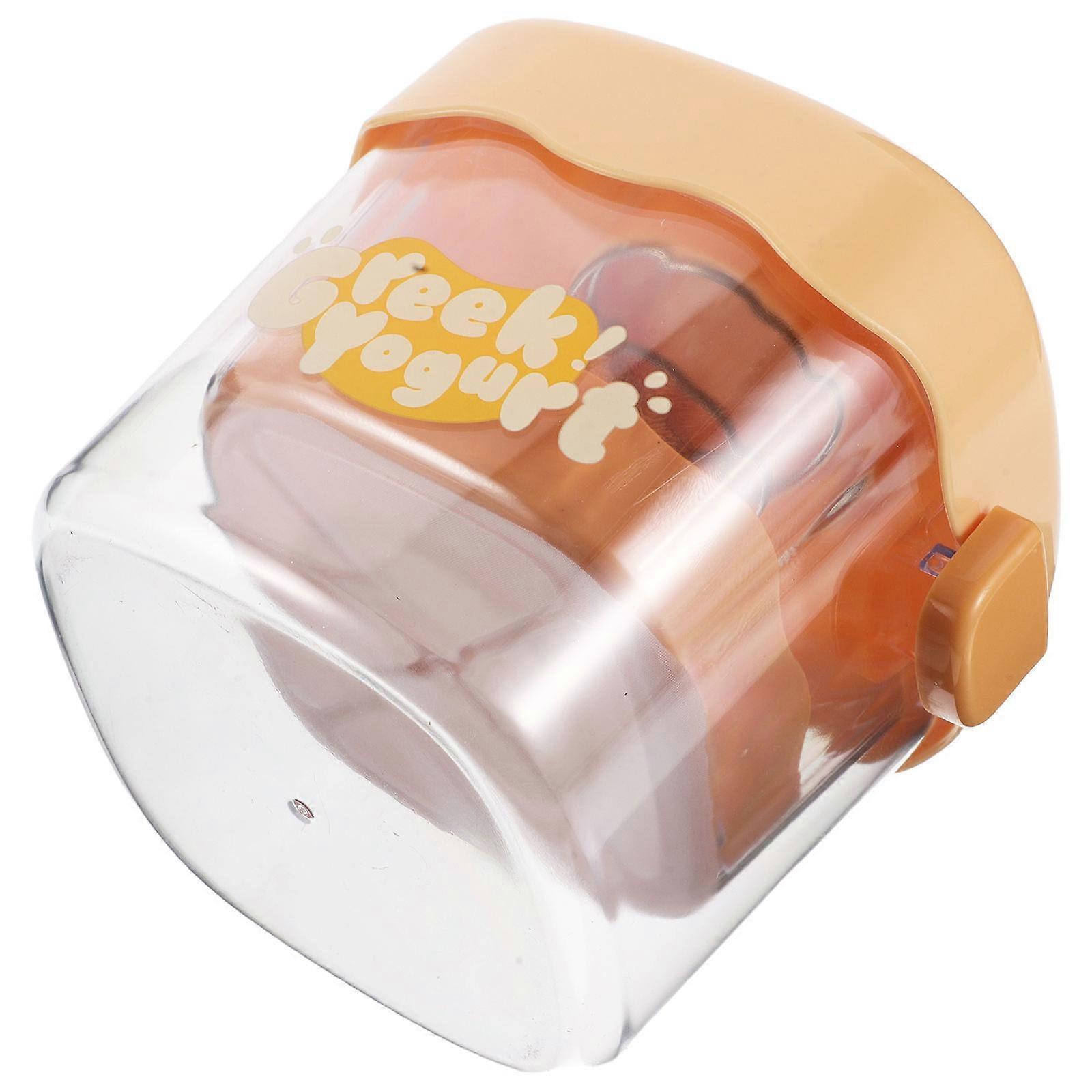 Efficient Yogurt Strainer Maker Tool For Home Use Light Yellow Fine Mesh Filter Multi-Use 2Pcs