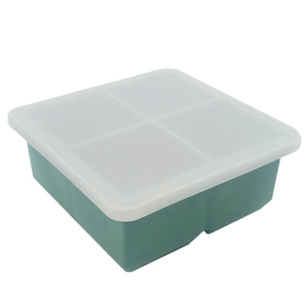 Ice Cube Tray Creative Ice Making Tool for Home Use 2Pcs Dark Green