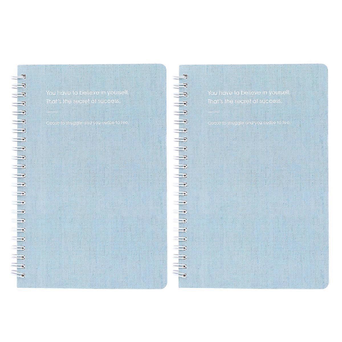 Diary Notepads Portable for Writing 6Pcs Sky-Blue Students Stationery