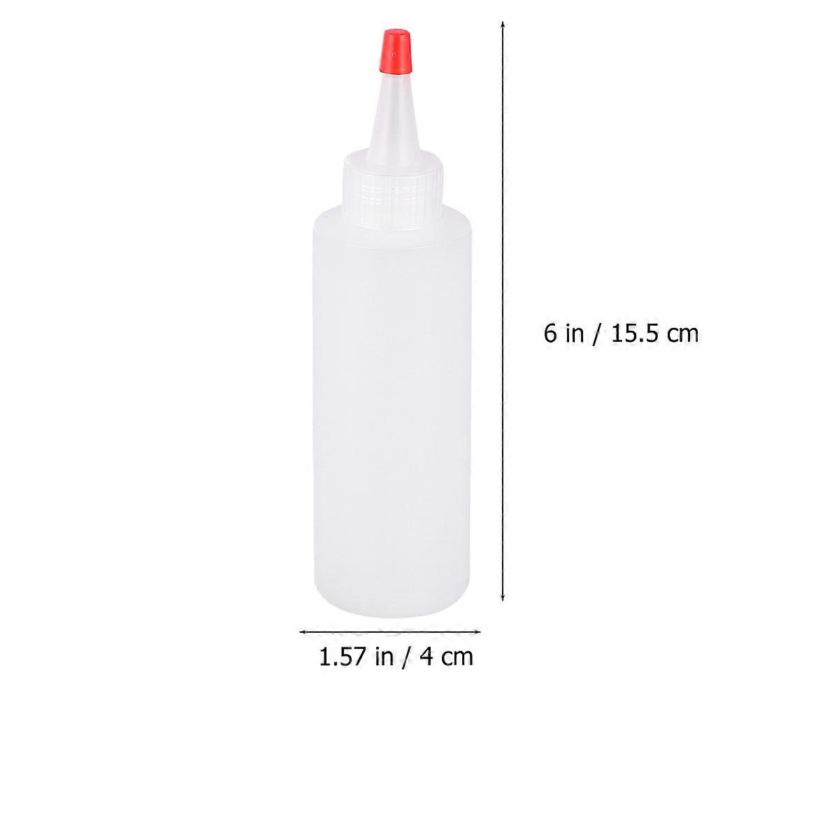 Condiment Squeeze Bottle for Easy Pouring Red 20Pcs with Lid