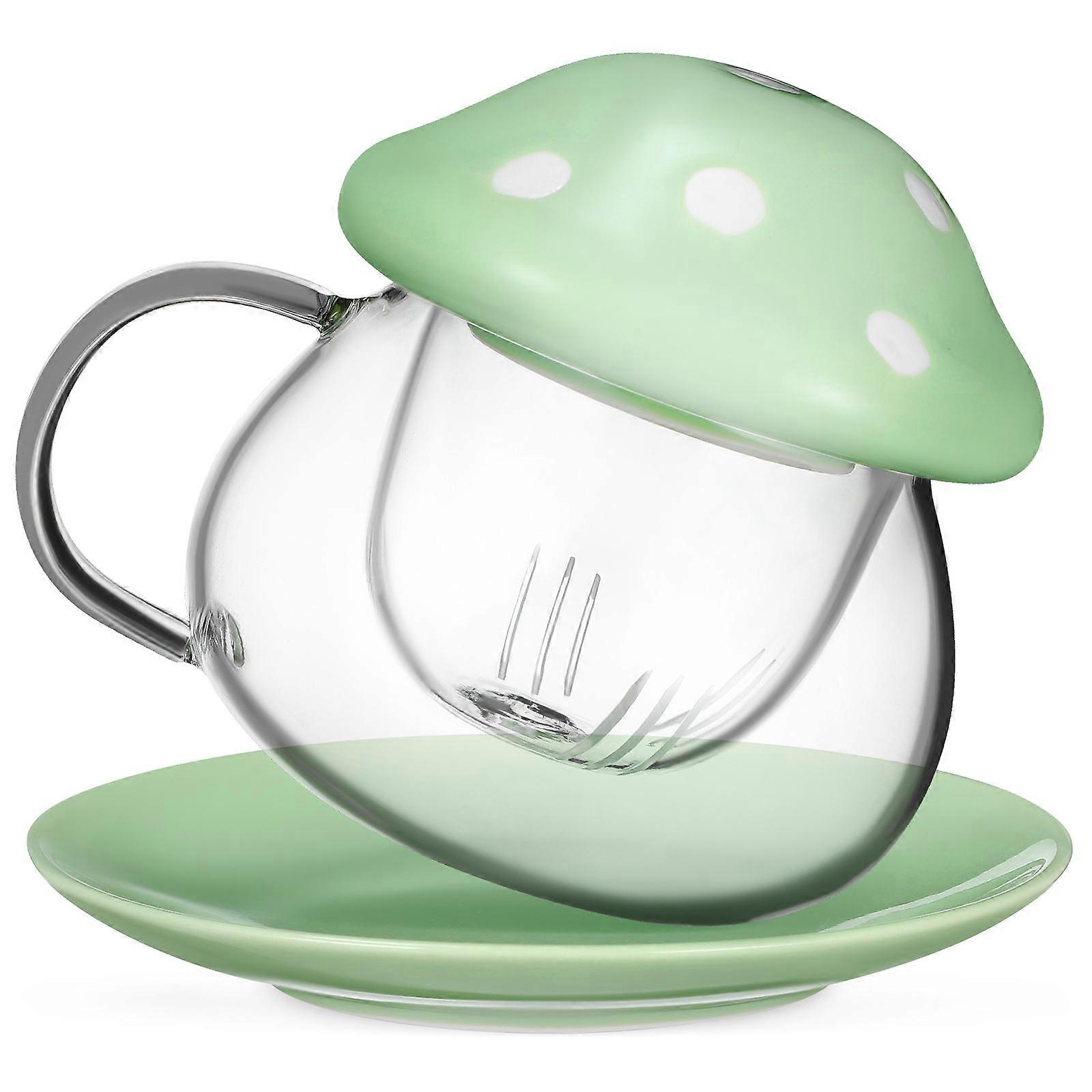 Tea Mug with Infuser for Drinking 3Pcs Green tea Cup Set