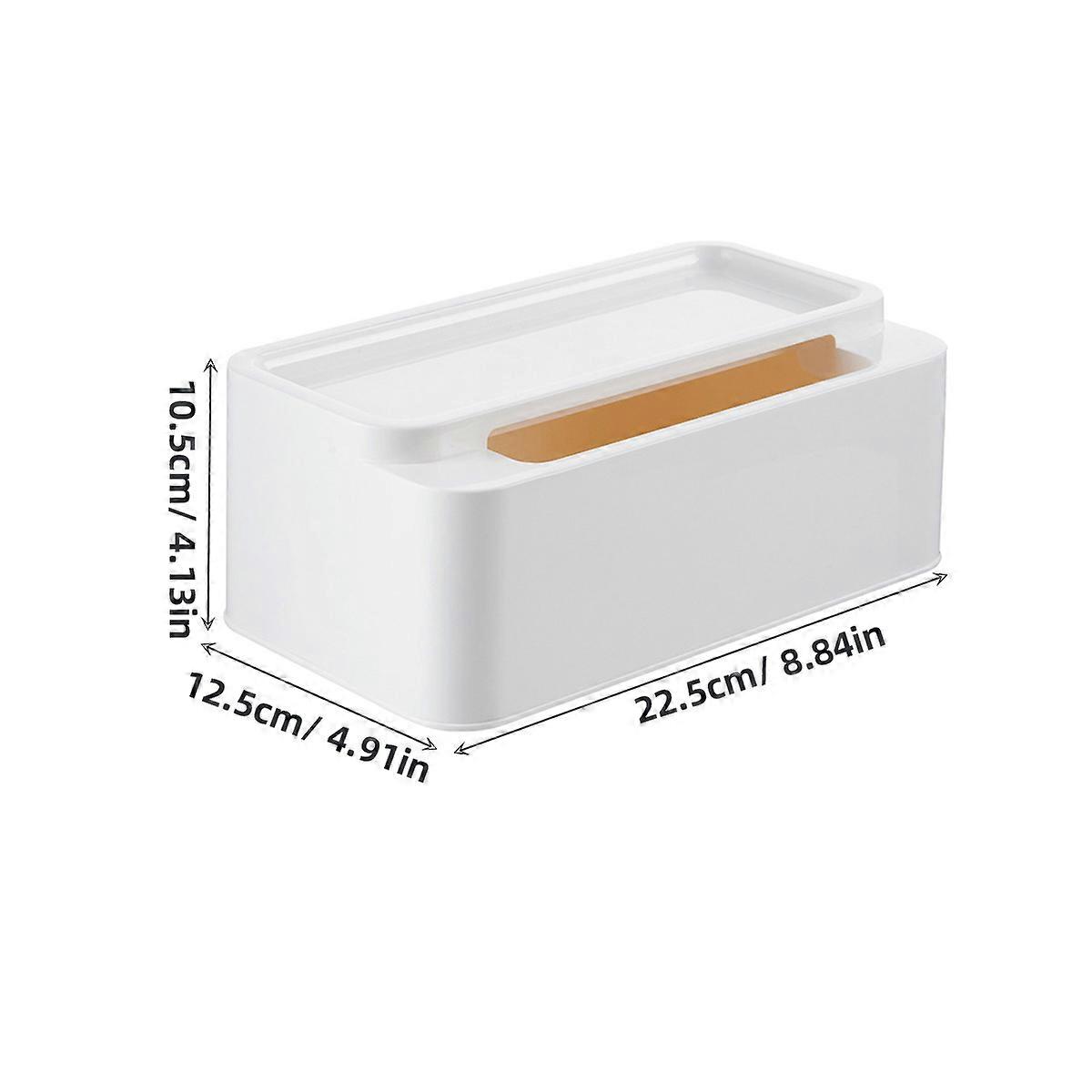 Lightweight Rectangular Tissue Box Convenient Paper Organizer For Bathroom Office Use 1Pack