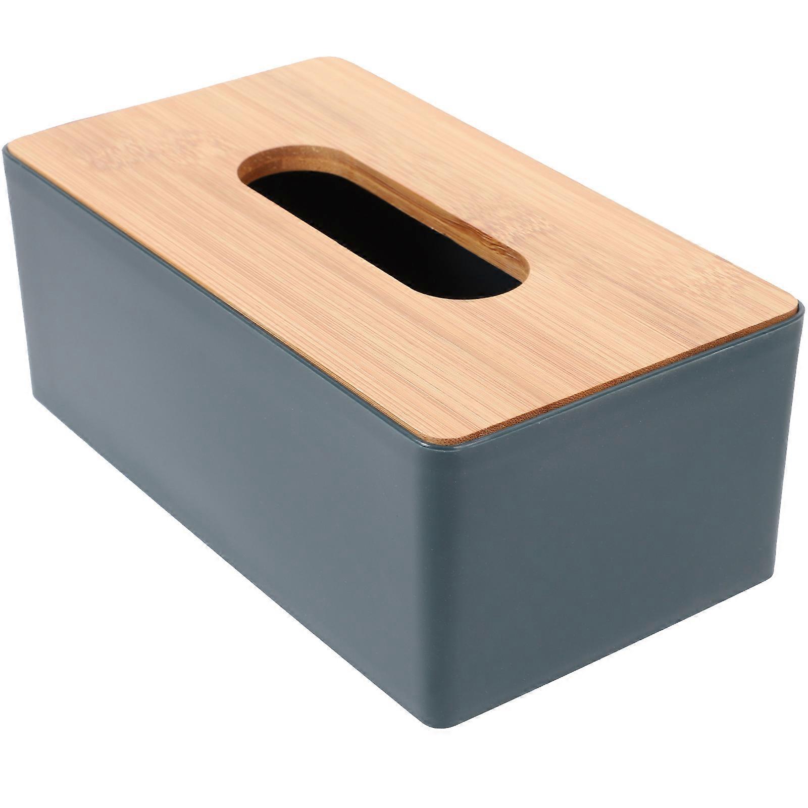 Rectangle Tissue Box 3Pcs Modern Style Green Napkin Storage Case