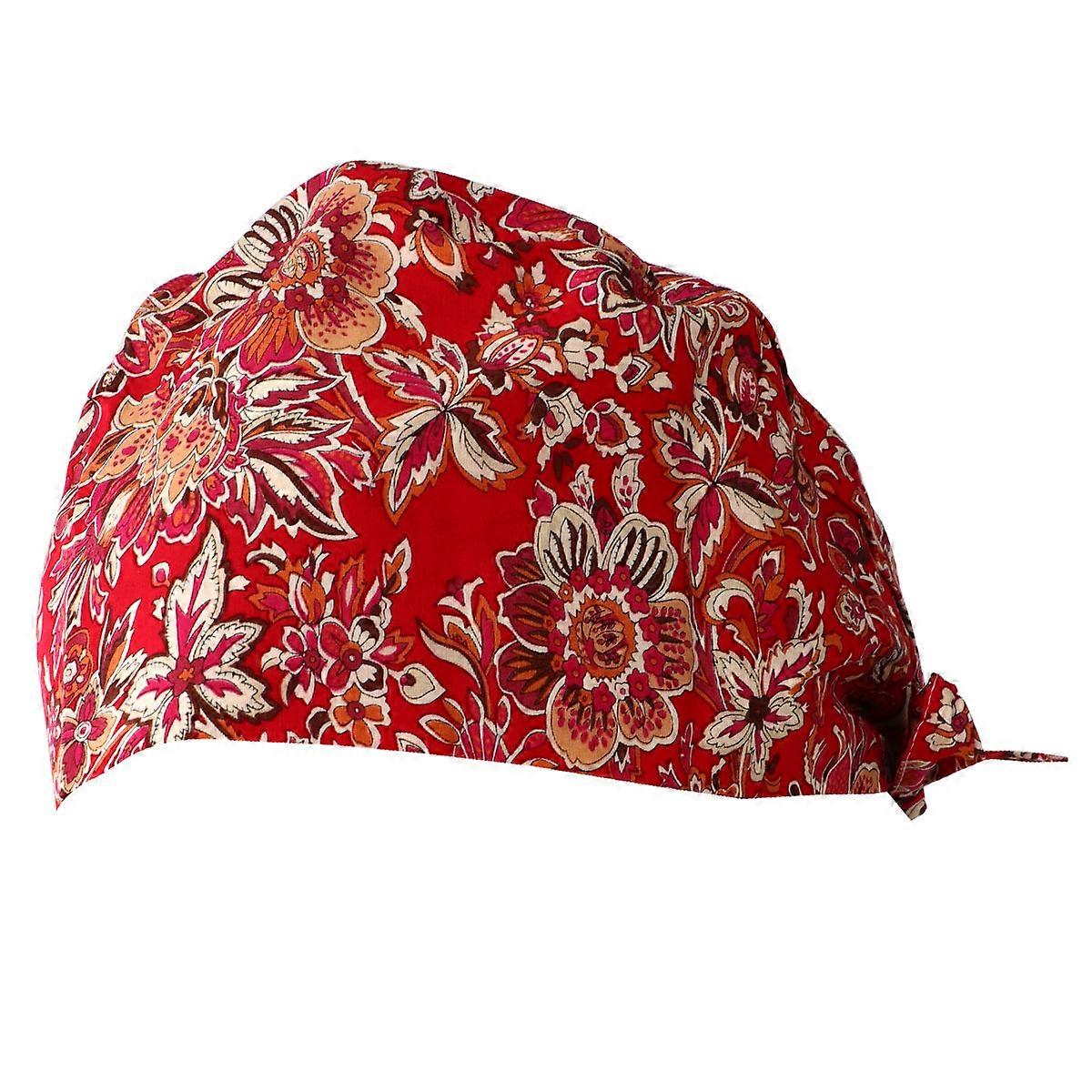 Cotton Cap Working Cap Printed Hat for Wearing 3Pcs Practical Accessories