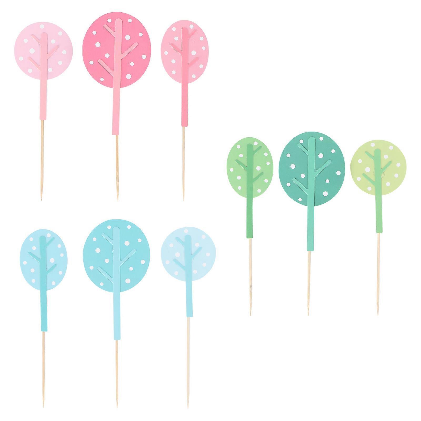 Adorable Cake Felt Toppers Tree Toppers For Salad And Flower Pots