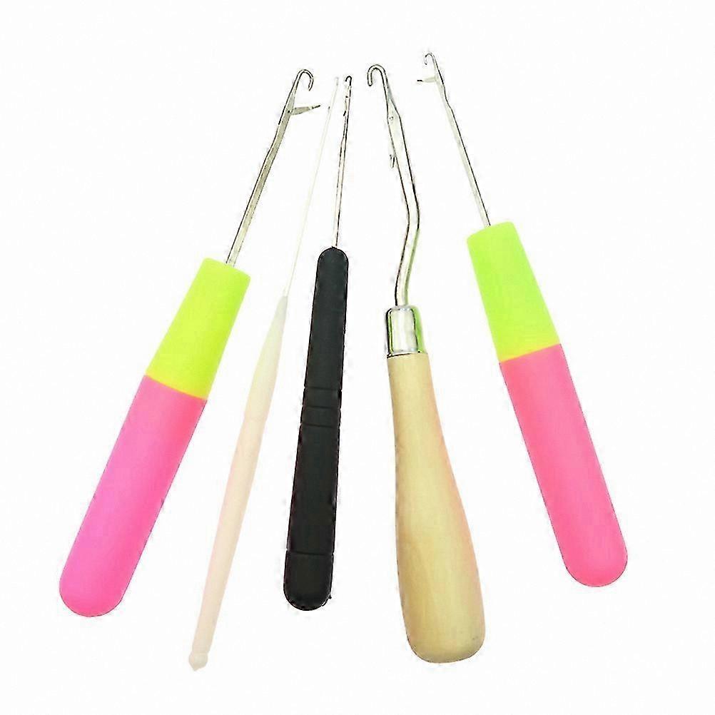 5-Piece Ergonomic Crochet Hook Set for Weaving and Crafting