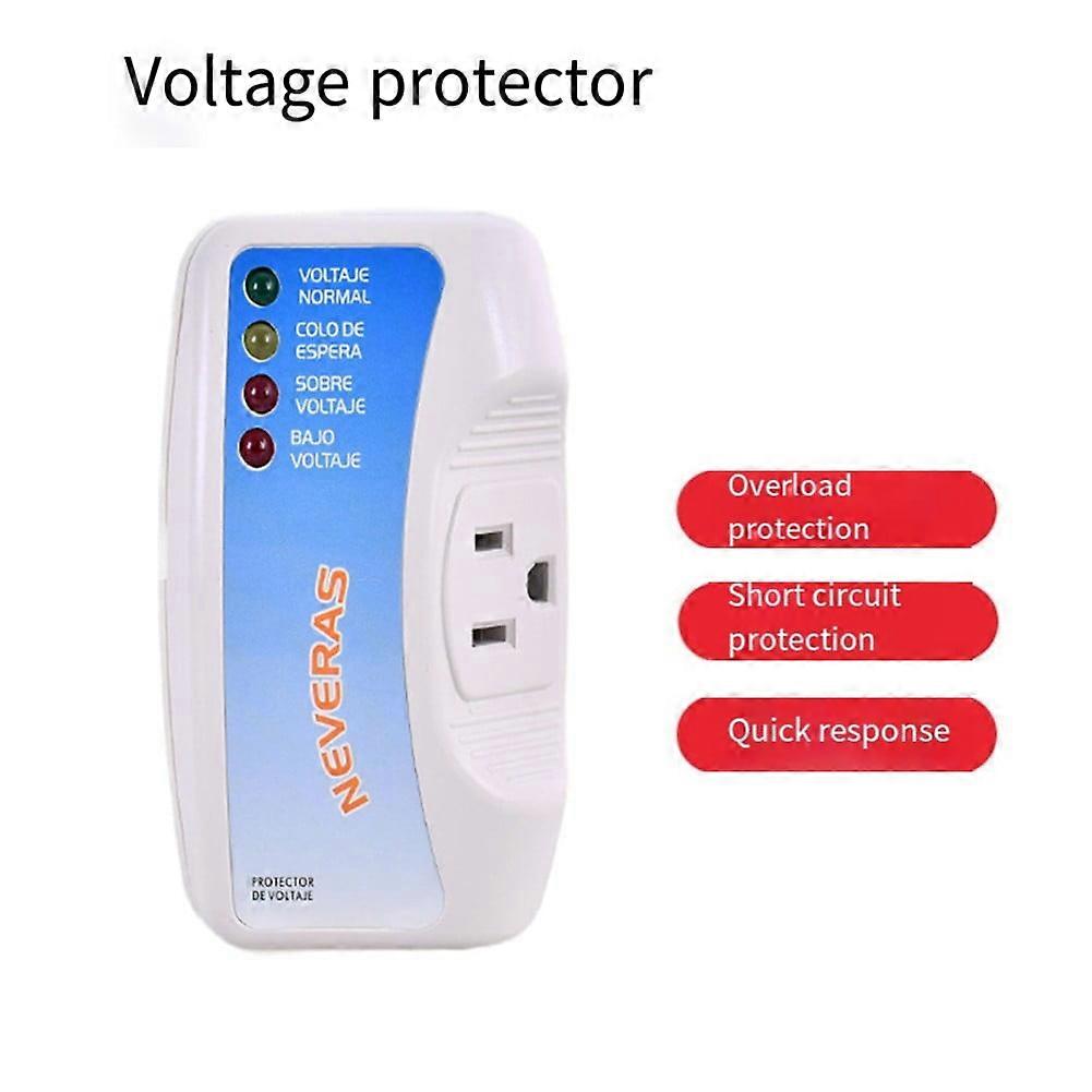 12A Voltage Protector Multi-Function Plug Refrigerator Protector Surge Socket