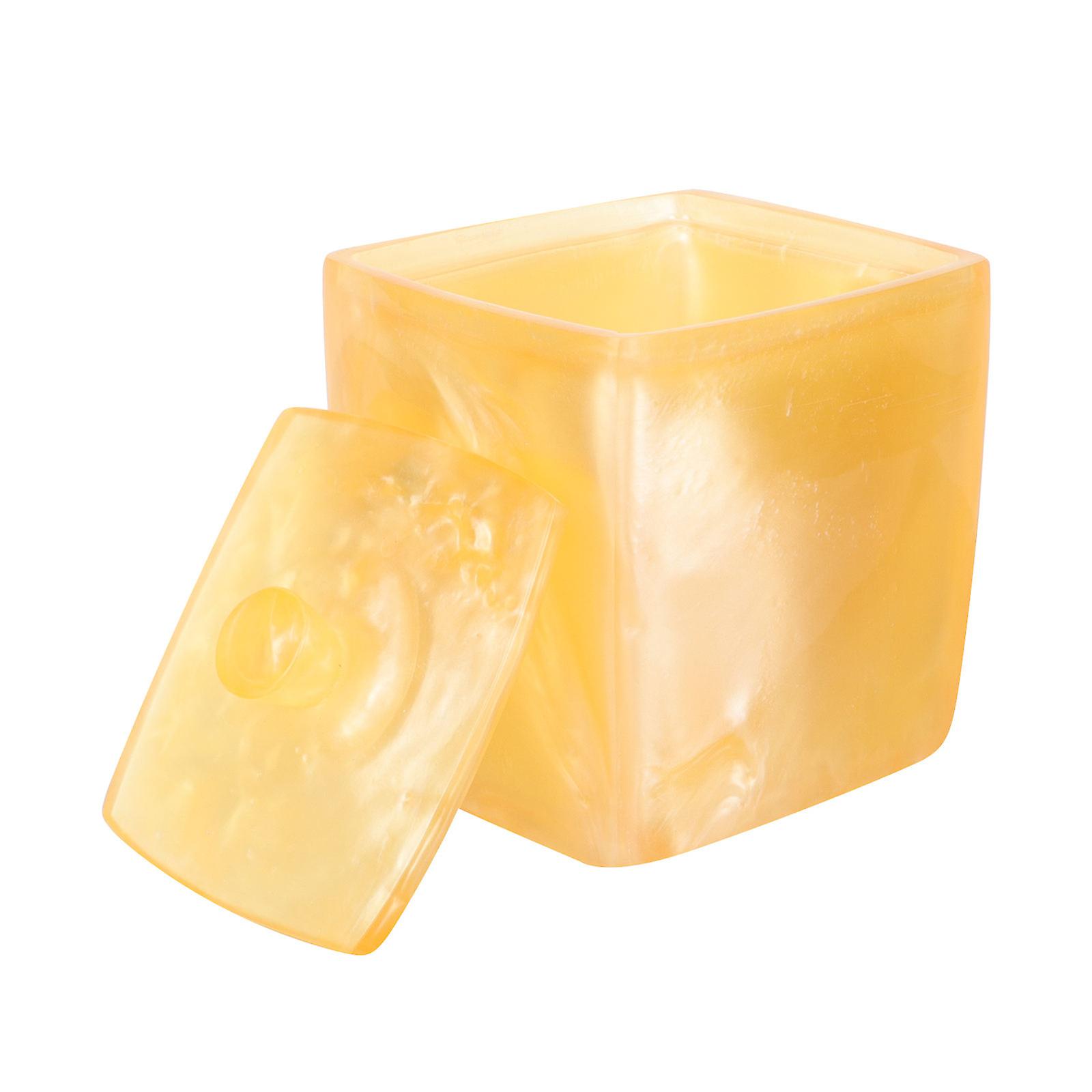 Cotton Pad Container Desktop Storage Box with Lid for Sundries 5Pcs