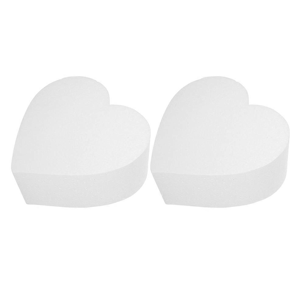 Egg Cake Mold Heart Shaped Foam Dummy for Cake Decoration 2Pcs