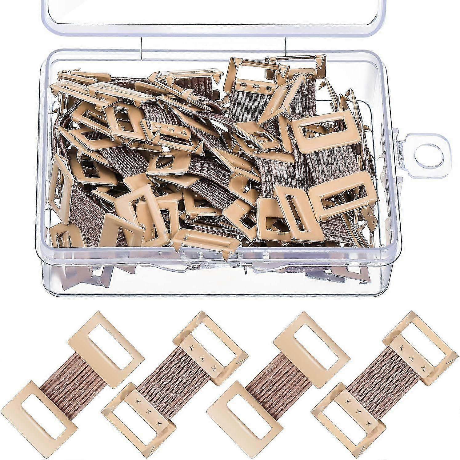 2025 Latest Model Elastic Bandage Clips Bandage Wrap Clips Stretch Metal Clips with Plastic Storage Box Repl
