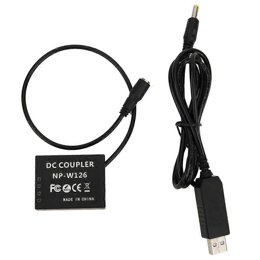 USB Interface to NP W126 Full Decoding Dummy Battery Adapter for Fuji X T1 X T2 X T3 X T10 X T20 X T30 X Pro1 X Pro2 X Pro3