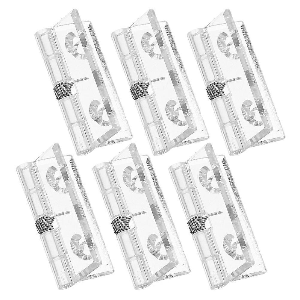 Spring Door Hinges Self Closing Transparent for 24Pcs Interior Doors