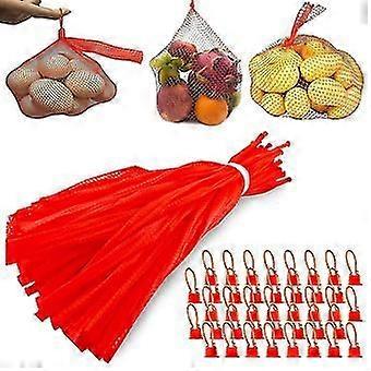Opakowanie 200 Mesh Produce Bags Reuse Mesh Bags Shopping Net Bags Egg Net Bag Fruit Net Bags For Egg Net Bags, Fruit C