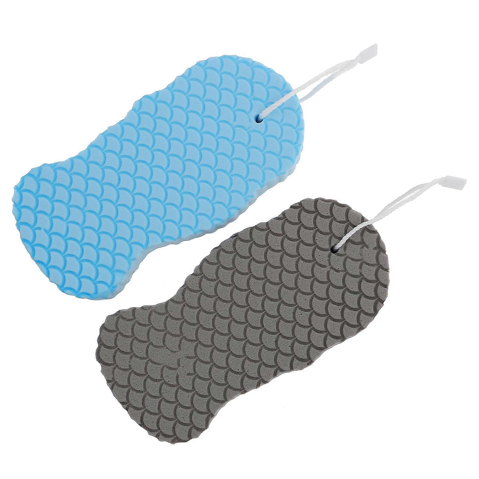 Bath Sponge for Bath Double Sides Exfoliating Bathing Wipes 4Pcs